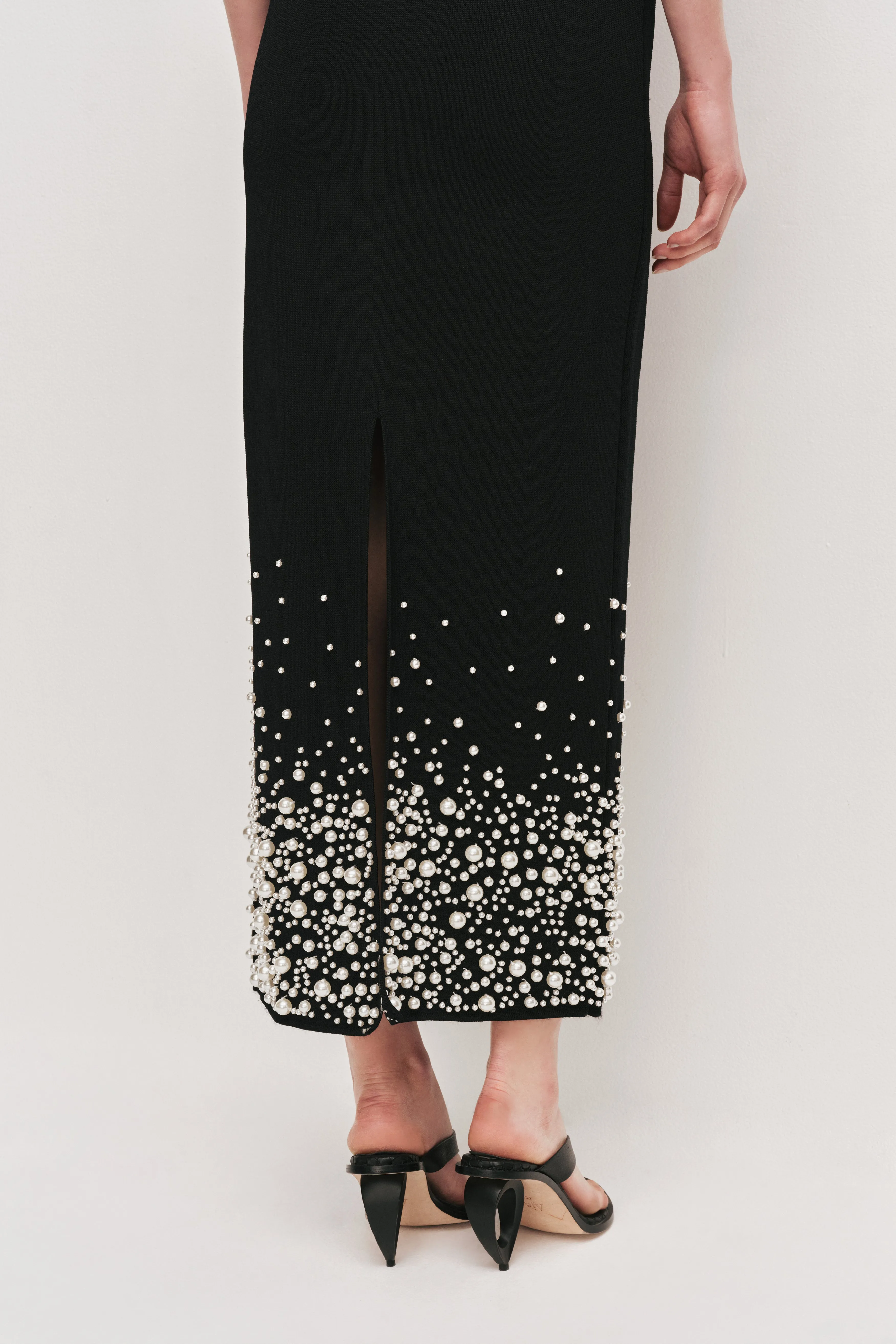 Marlene Pearl Knit Midi Dress sold by Aje product image thumbnail 4