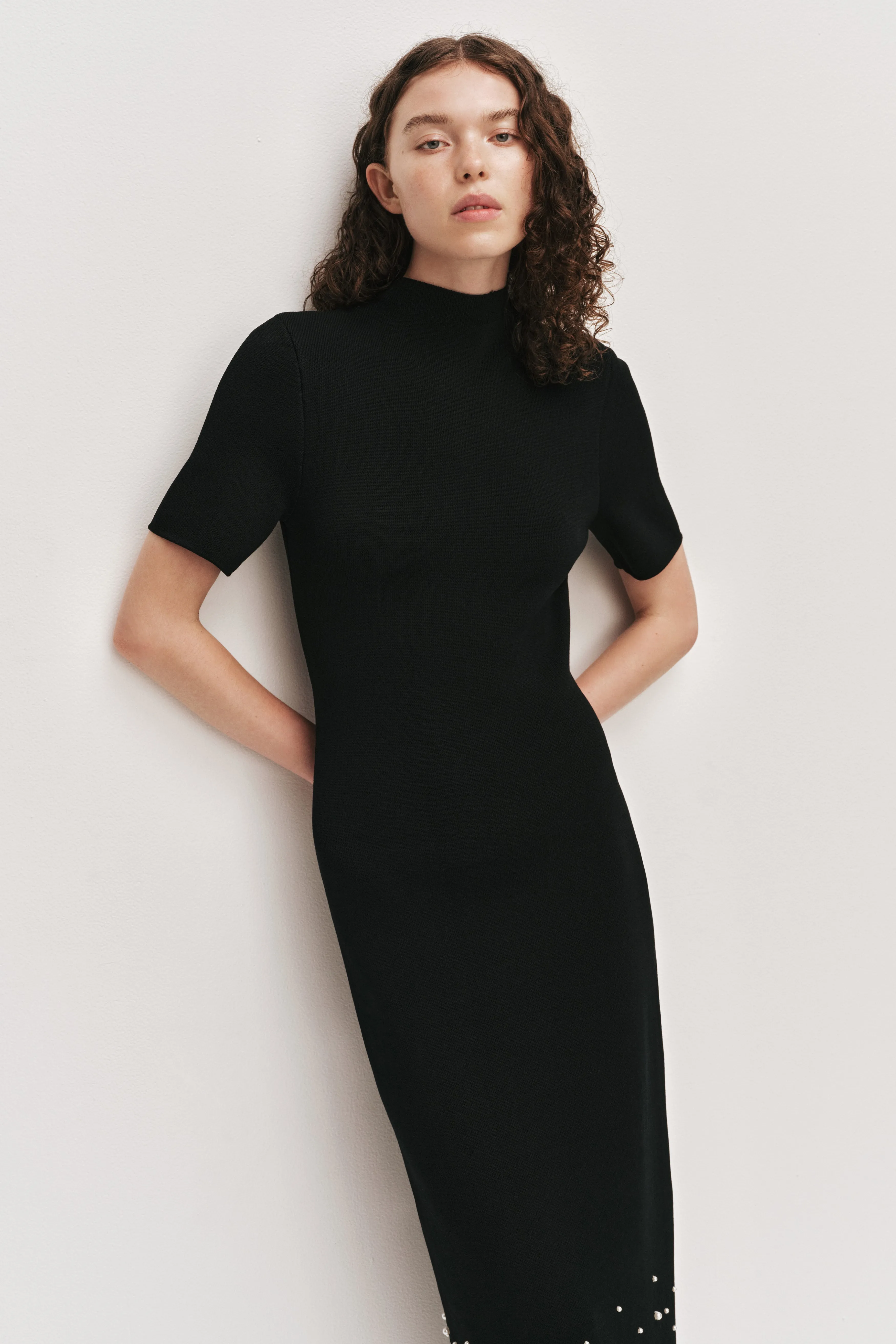 Marlene Pearl Knit Midi Dress sold by Aje product image thumbnail 3