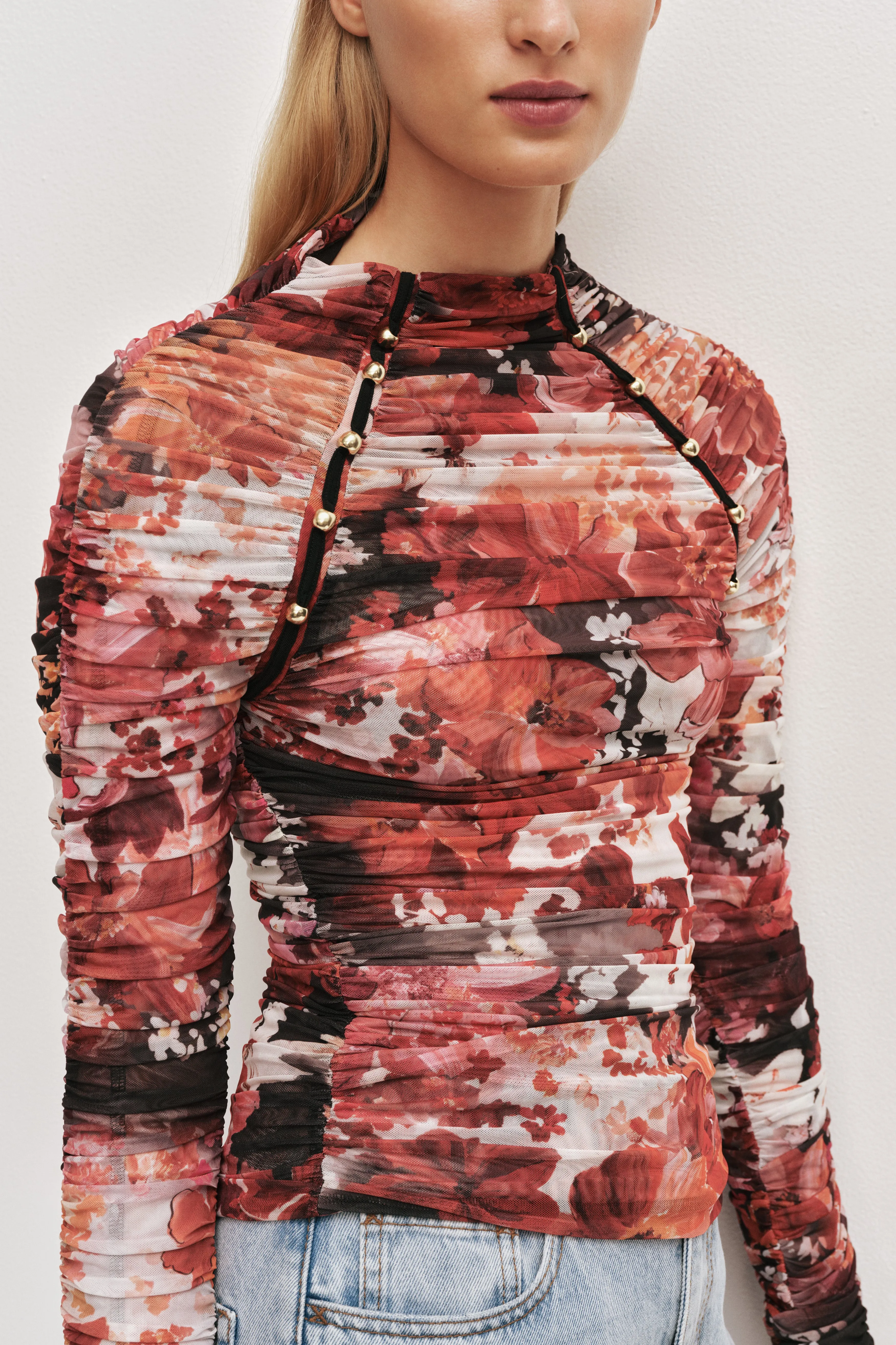Carline Gathered Mesh Top sold by Aje product image thumbnail 4