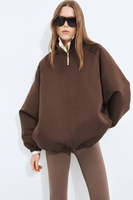 Longline Satin Bomber made by Aje