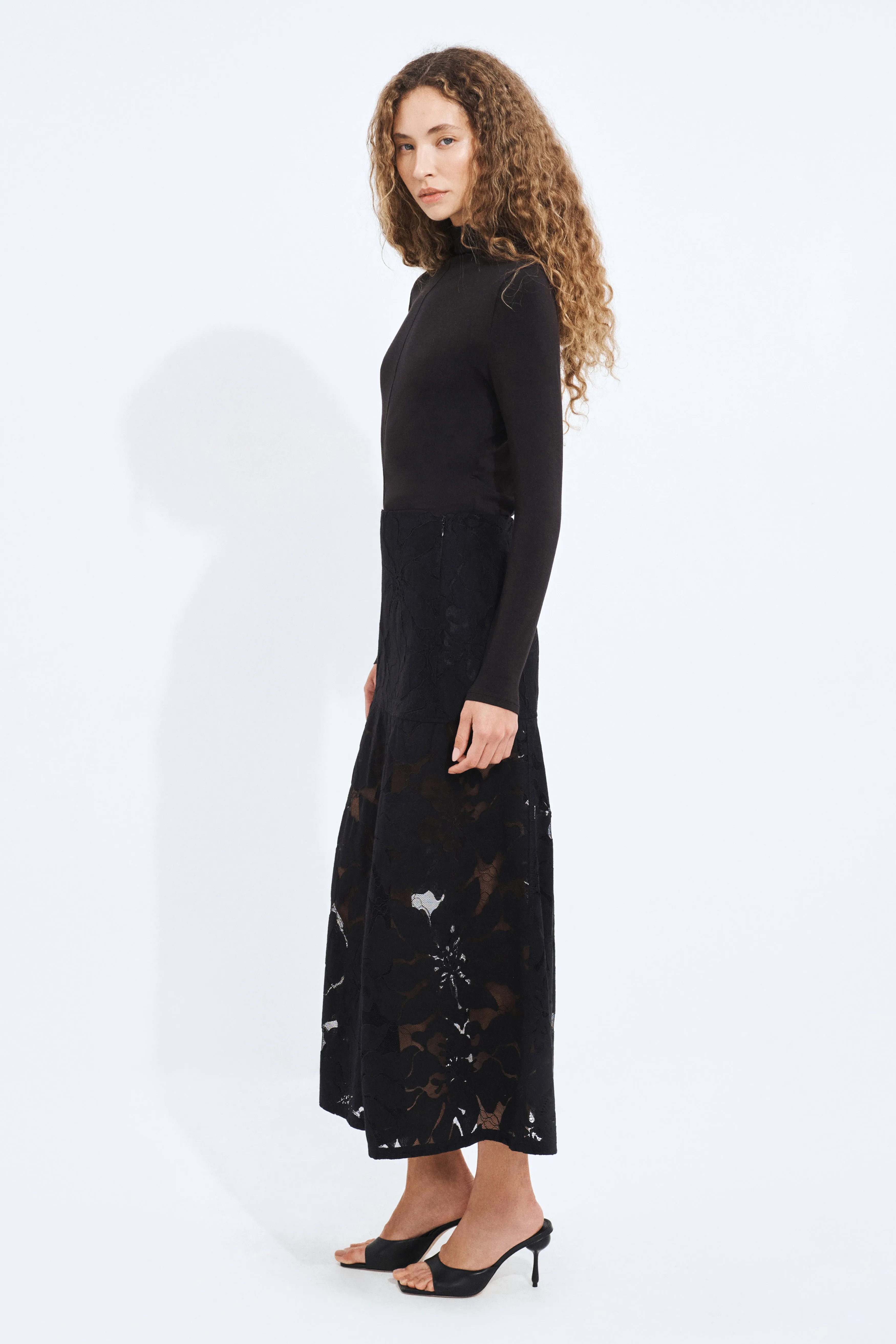 Izzy Lace Midi Skirt sold by Aje product image thumbnail 4