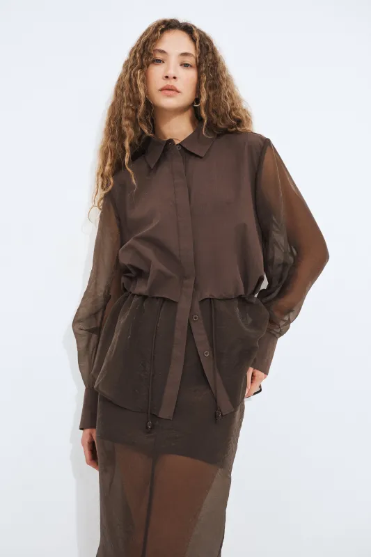 Paige Organza Shirt made by Aje