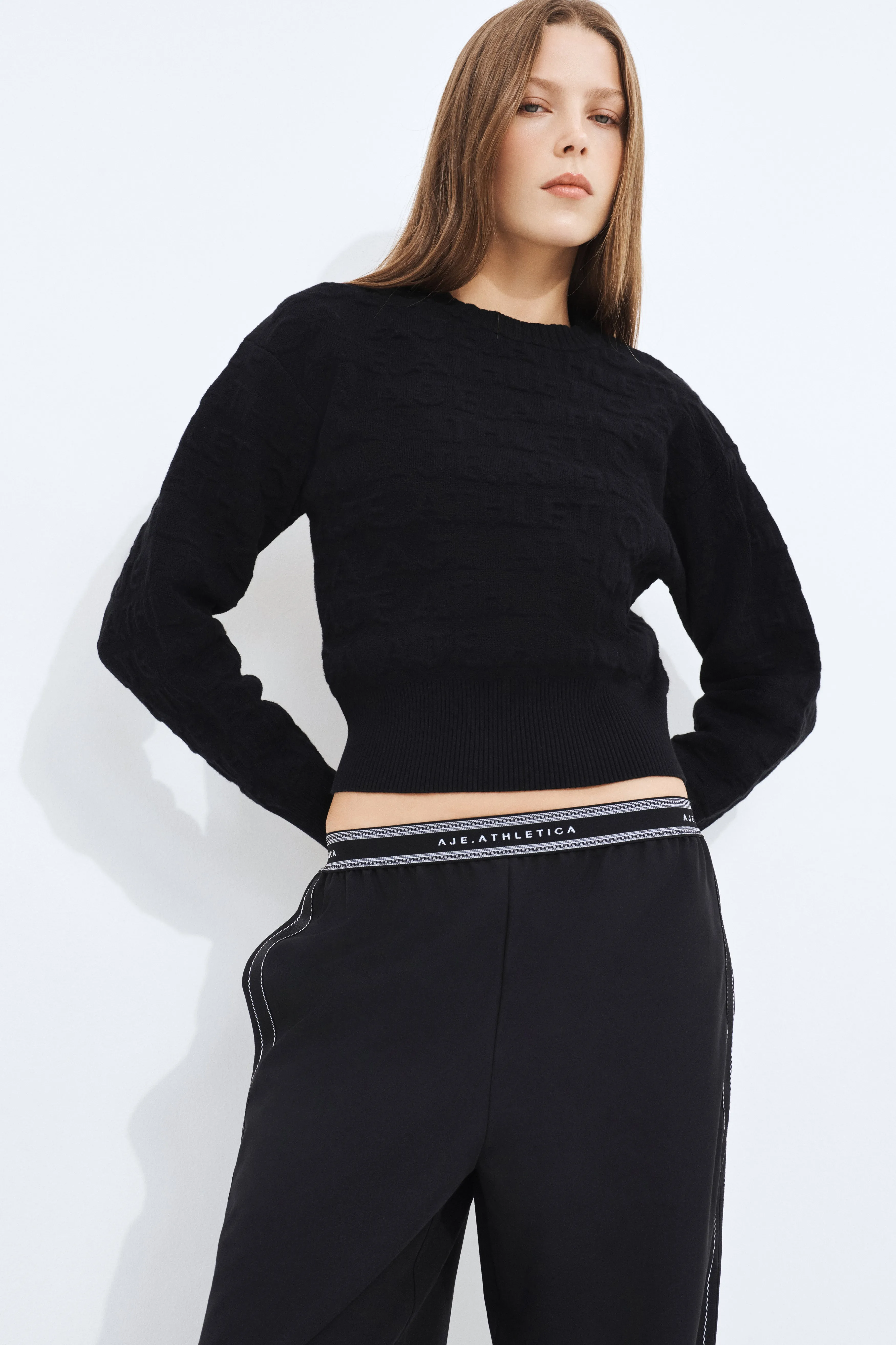 Logo Knit Jumper sold by Aje