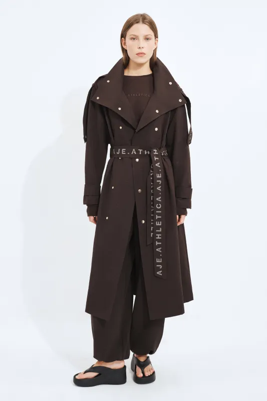 Textured AA Trench Coat made by Aje