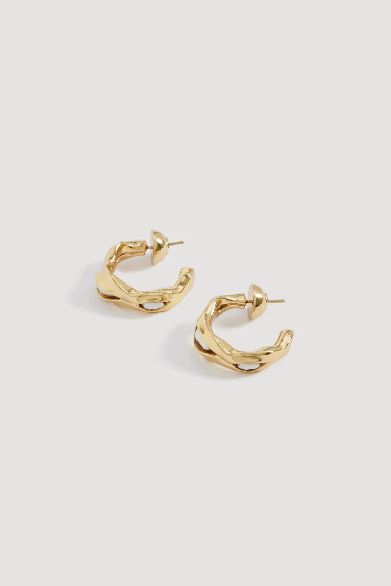 Romara Large Pearl Hoops sold by Aje product image thumbnail 2