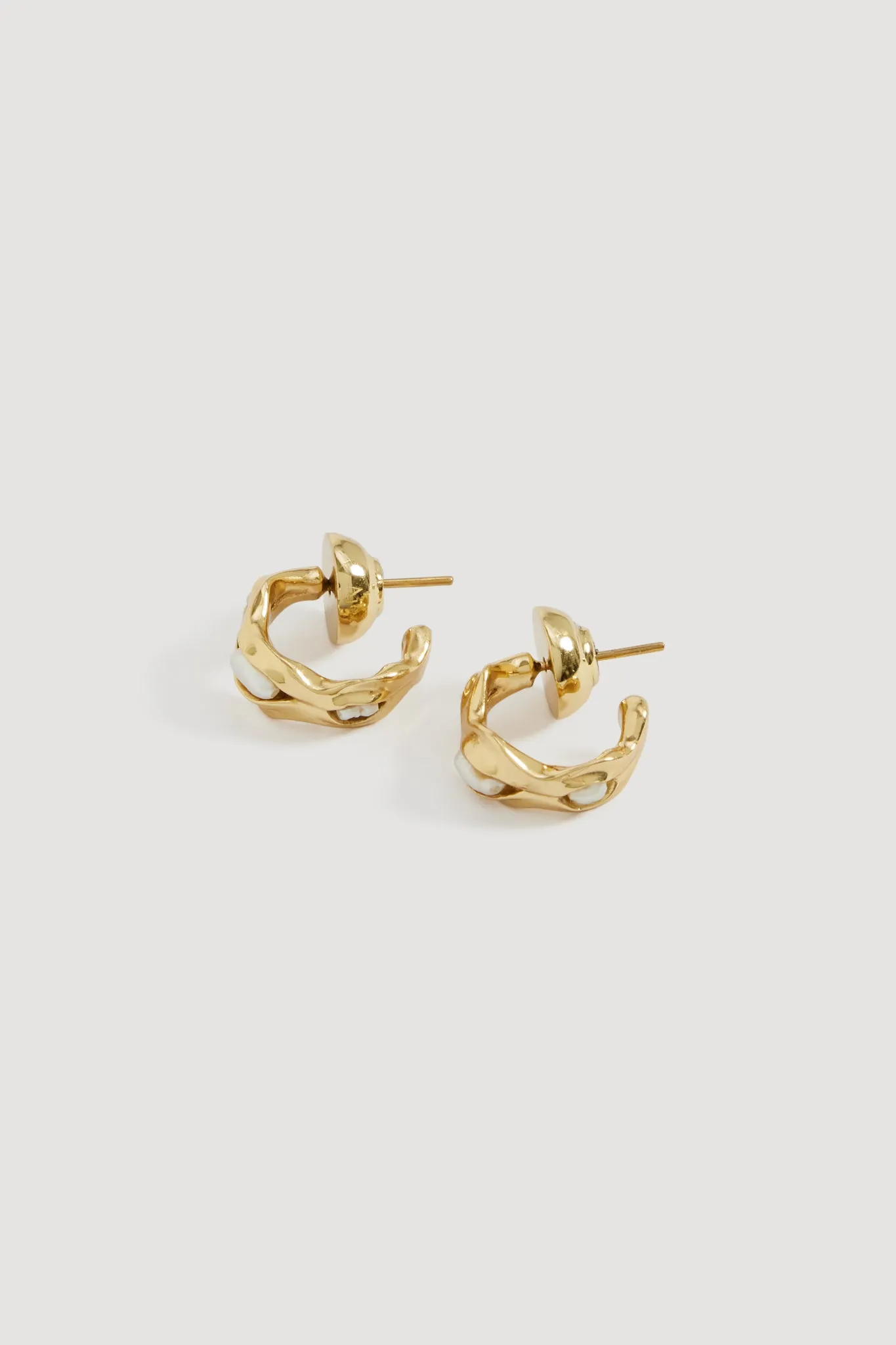 Romara Small Pearl Hoops sold by Aje product image thumbnail 2
