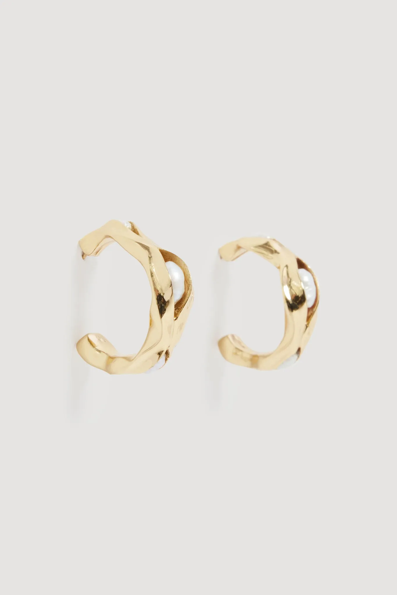 Romara Small Pearl Hoops sold by Aje