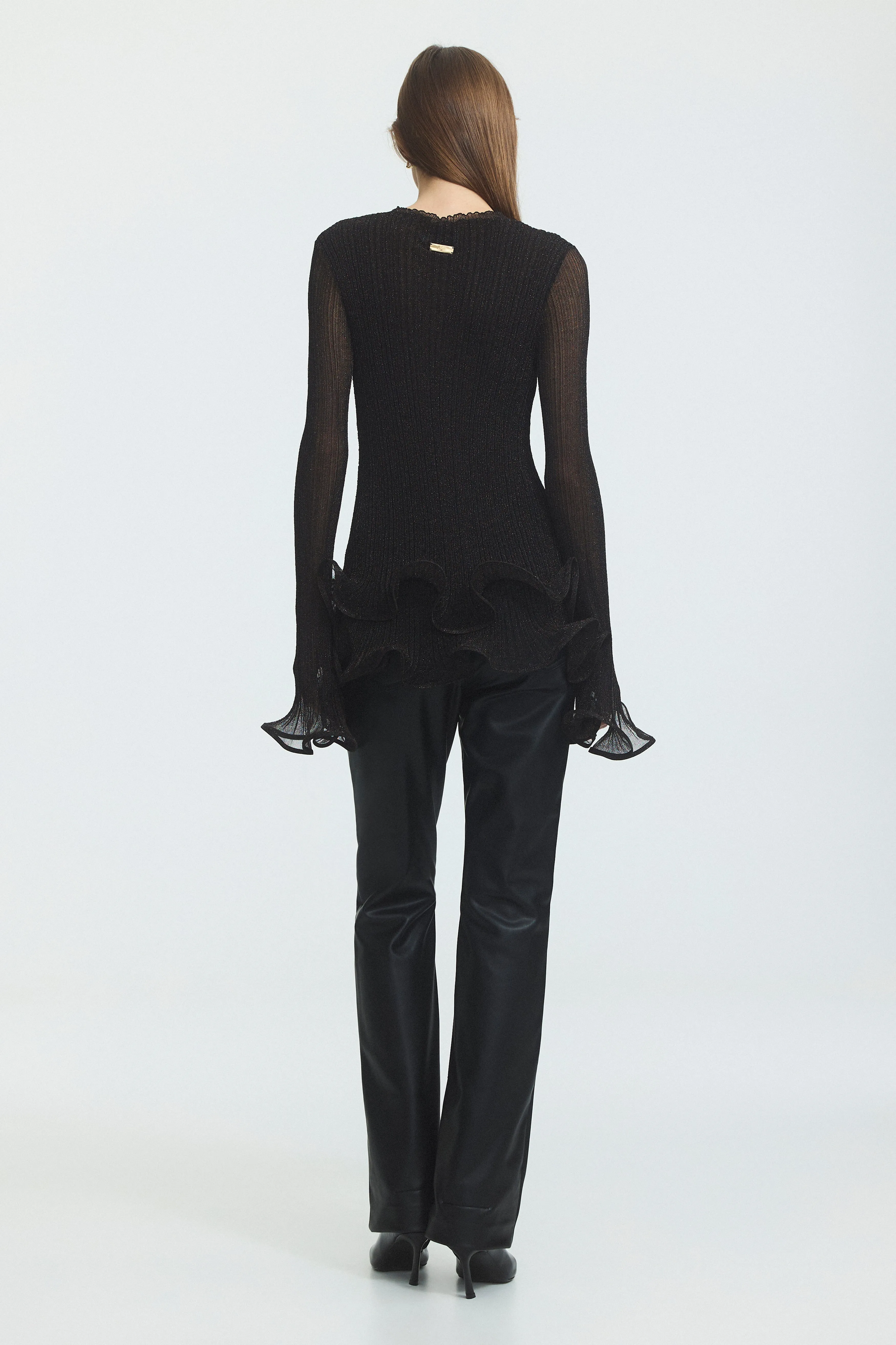 Agata Ruffle Knit Top sold by Aje product image thumbnail 5