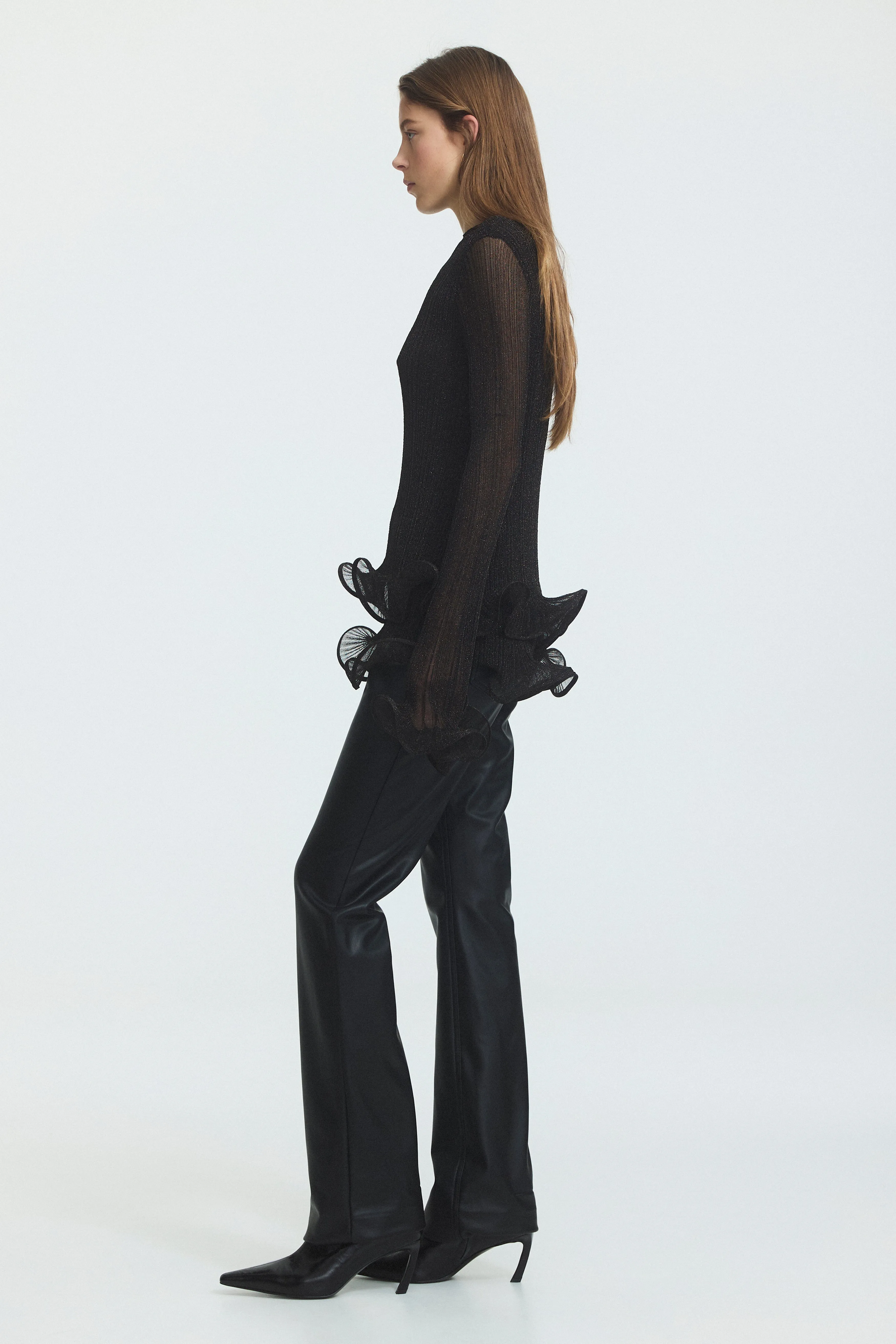 Agata Ruffle Knit Top sold by Aje product image thumbnail 4