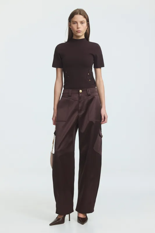 Miri Slim Knit Tee made by Aje