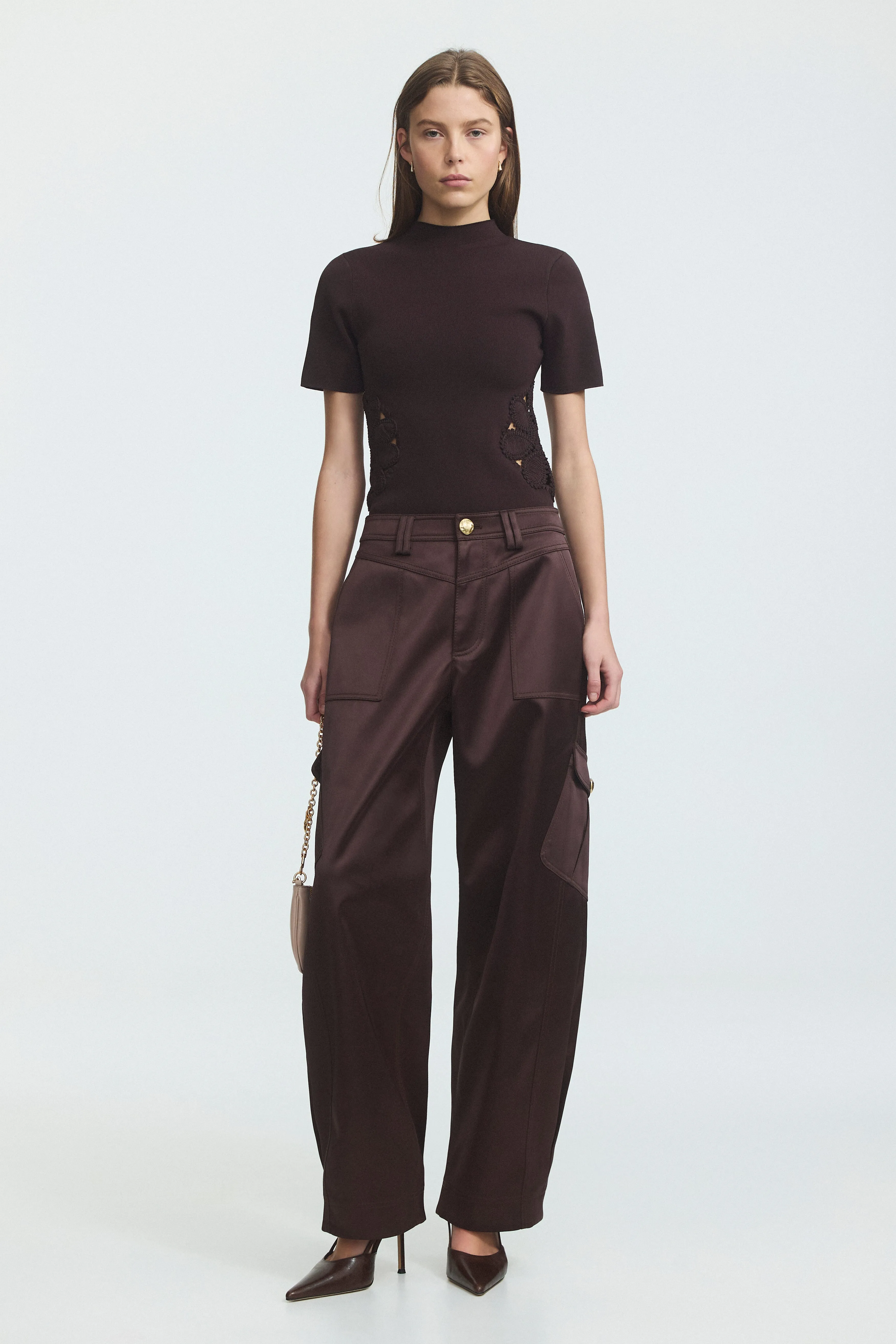 Miri Slim Knit Tee sold by Aje