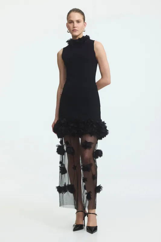 Fleura Knit Midi Skirt made by Aje