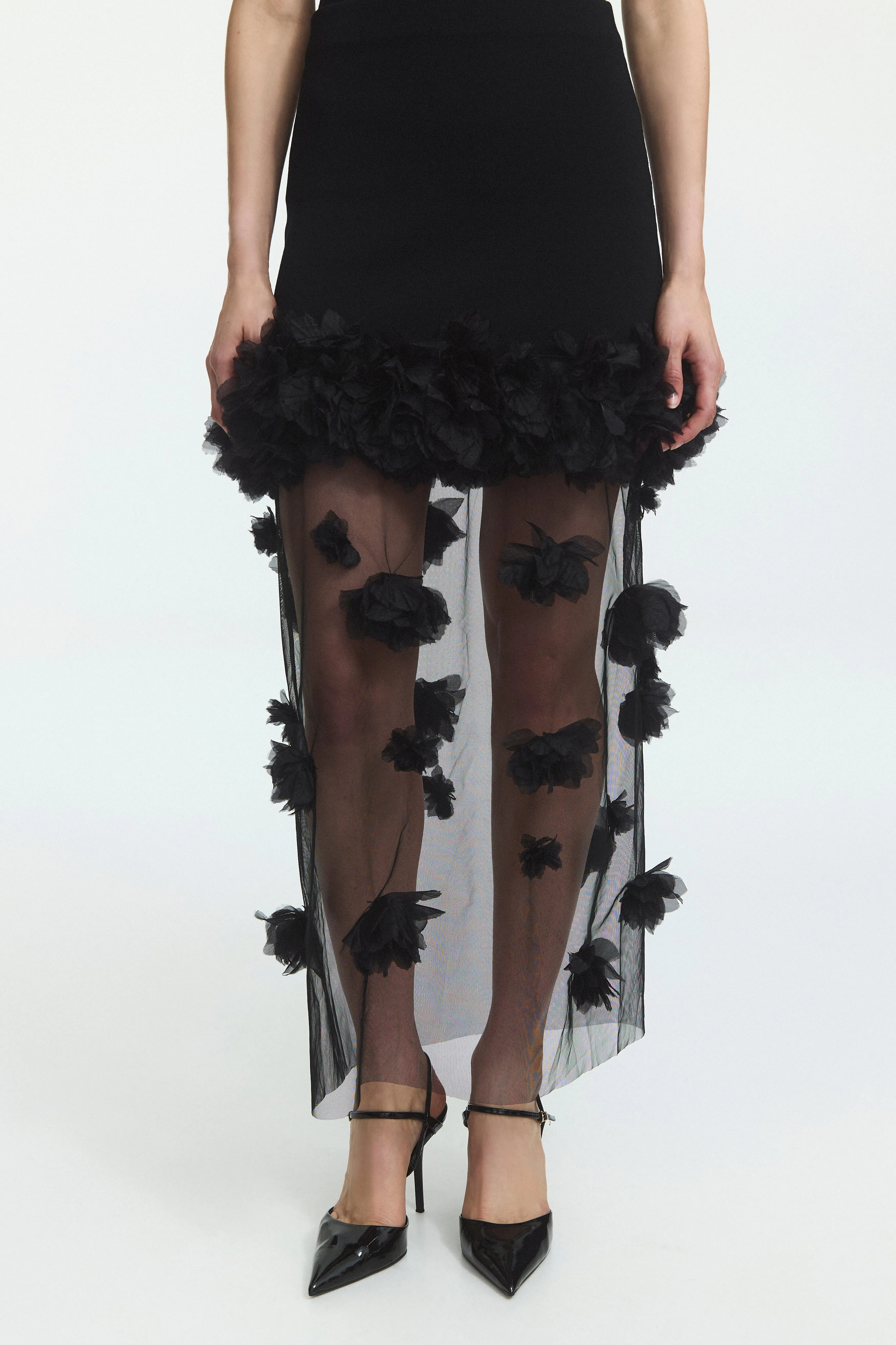 Fleura Knit Midi Skirt sold by Aje product image thumbnail 3