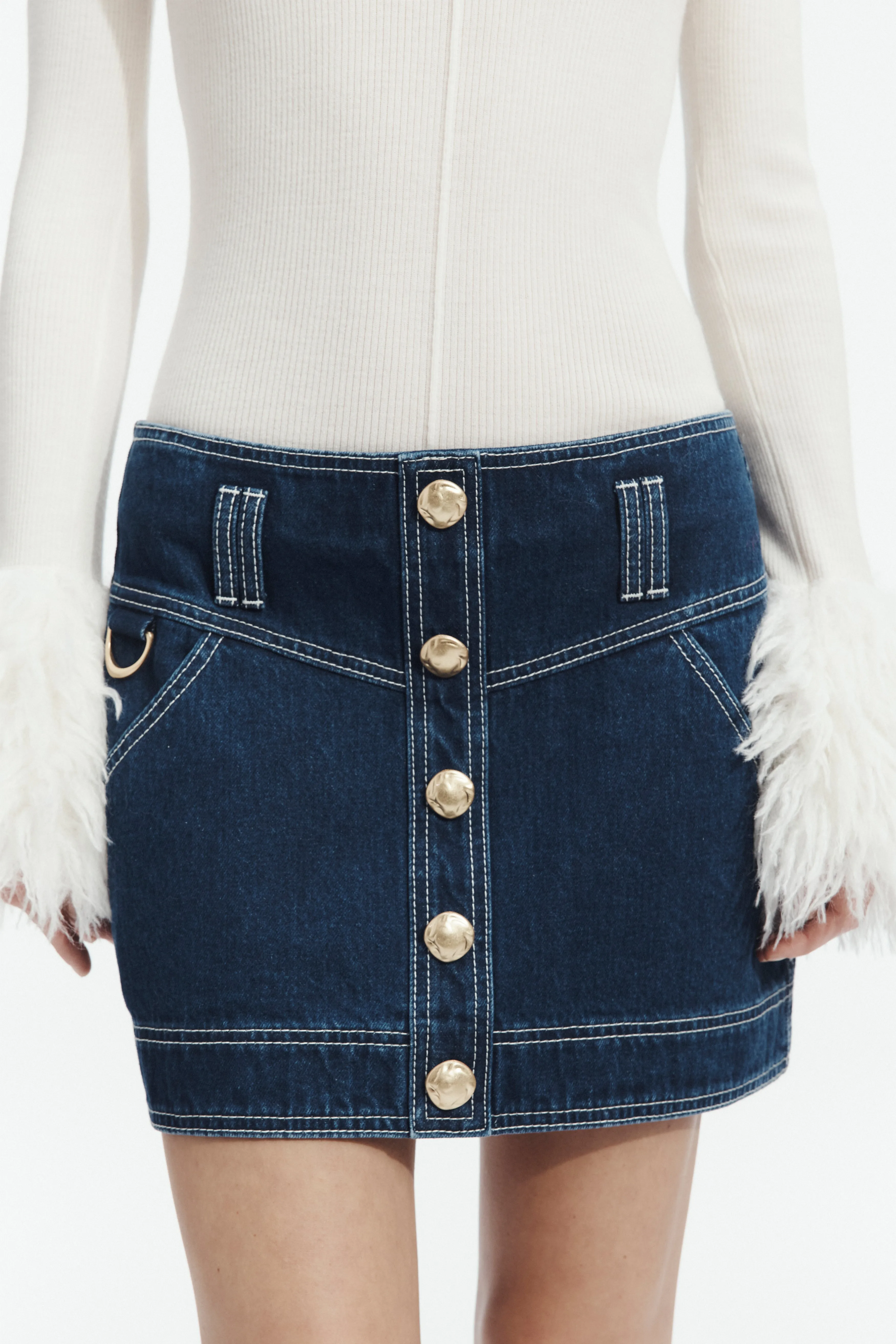 Rylee Denim Mini Skirt sold by Aje product image thumbnail 4
