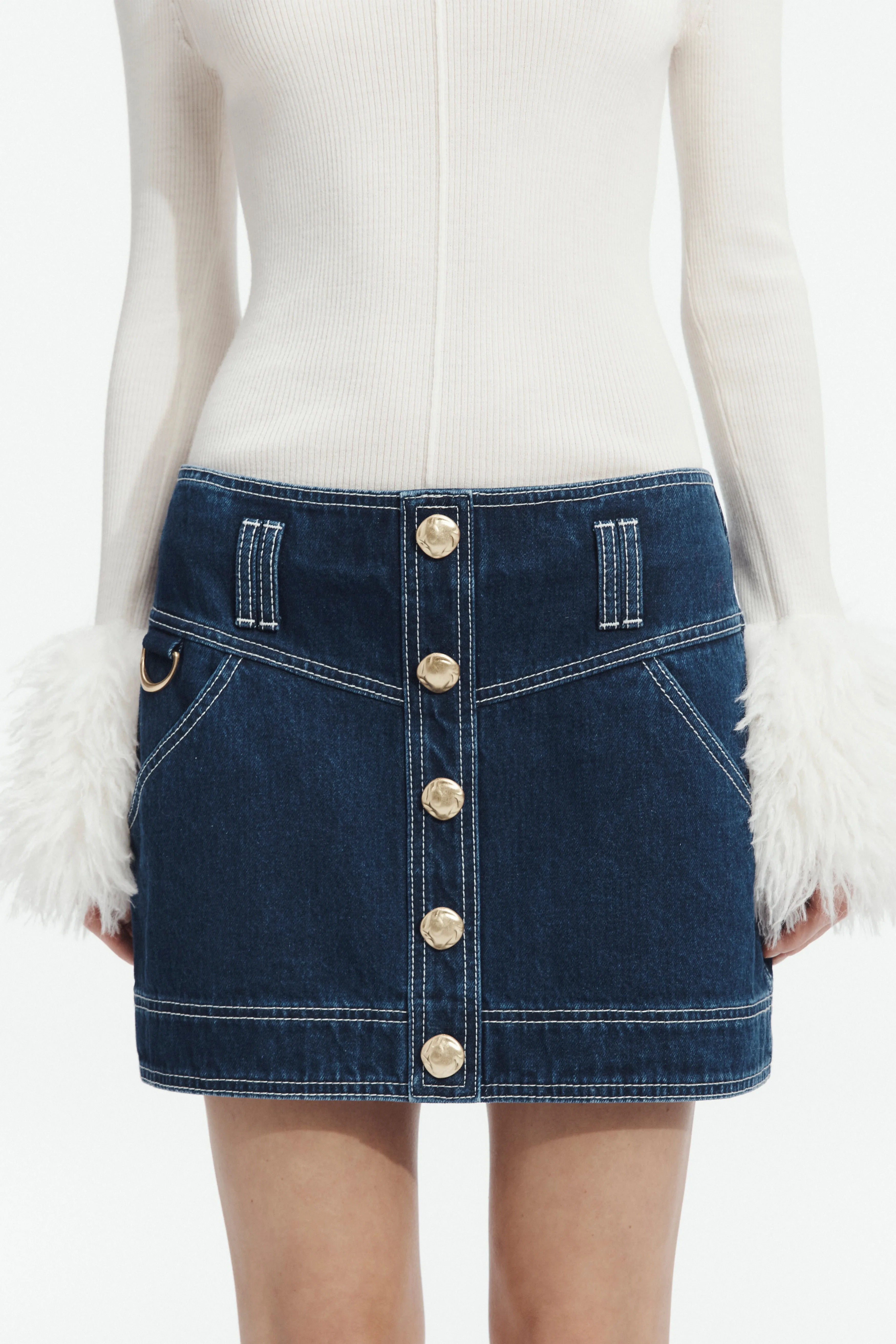 Rylee Denim Mini Skirt sold by Aje product image thumbnail 3