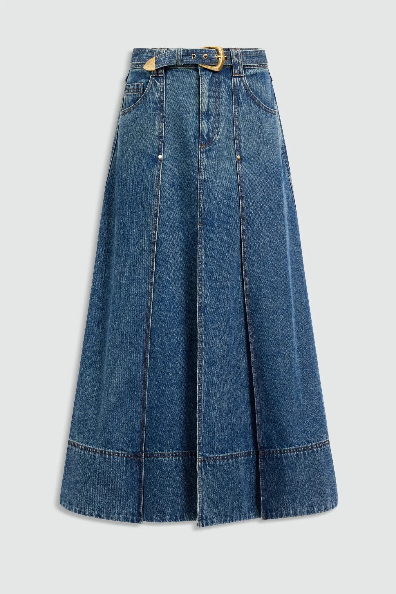 Viva Denim Midi Skirt sold by Aje product image thumbnail 2