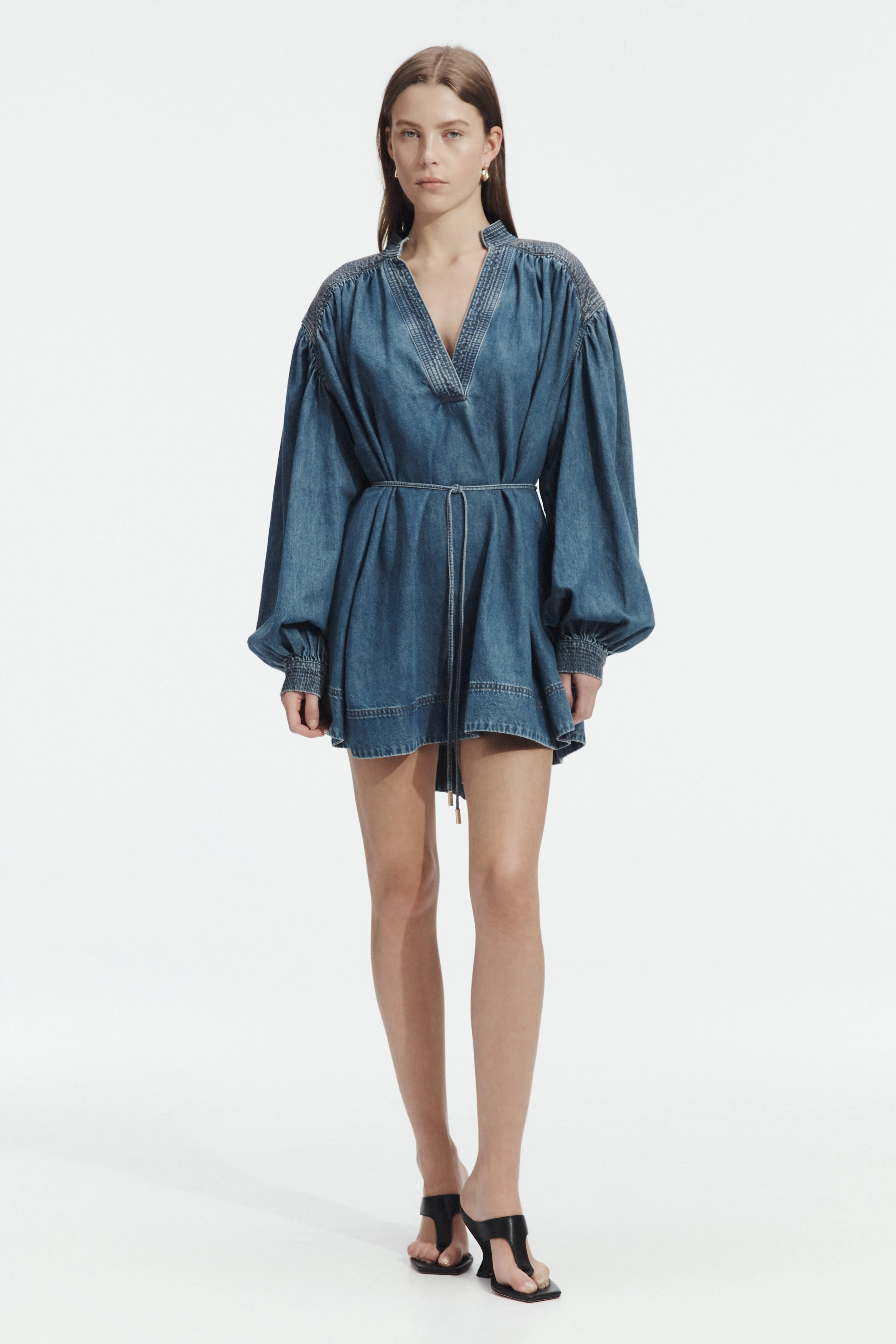 Viva Denim Mini Dress sold by Aje