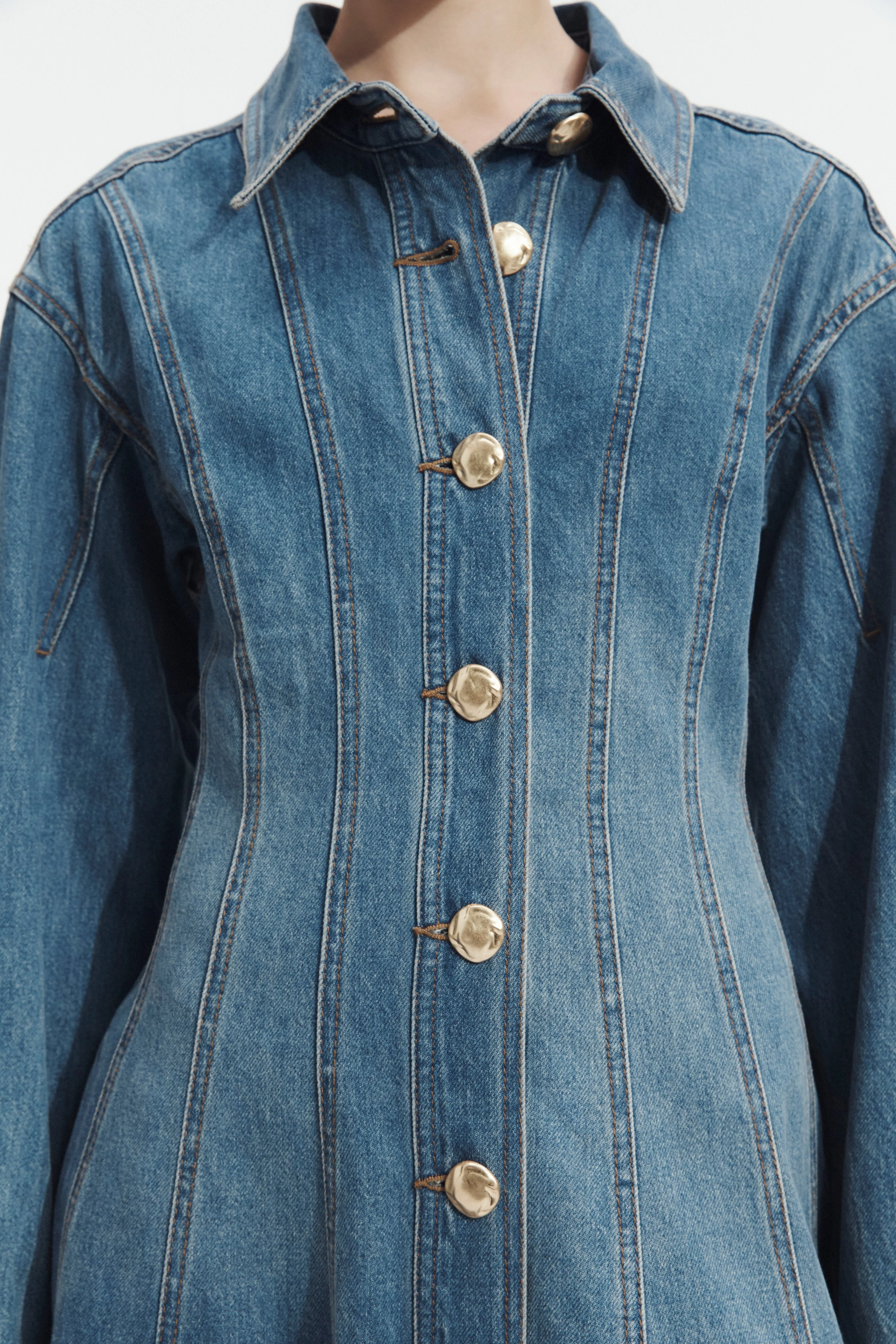 Viva Denim Midi Dress sold by Aje product image thumbnail 3