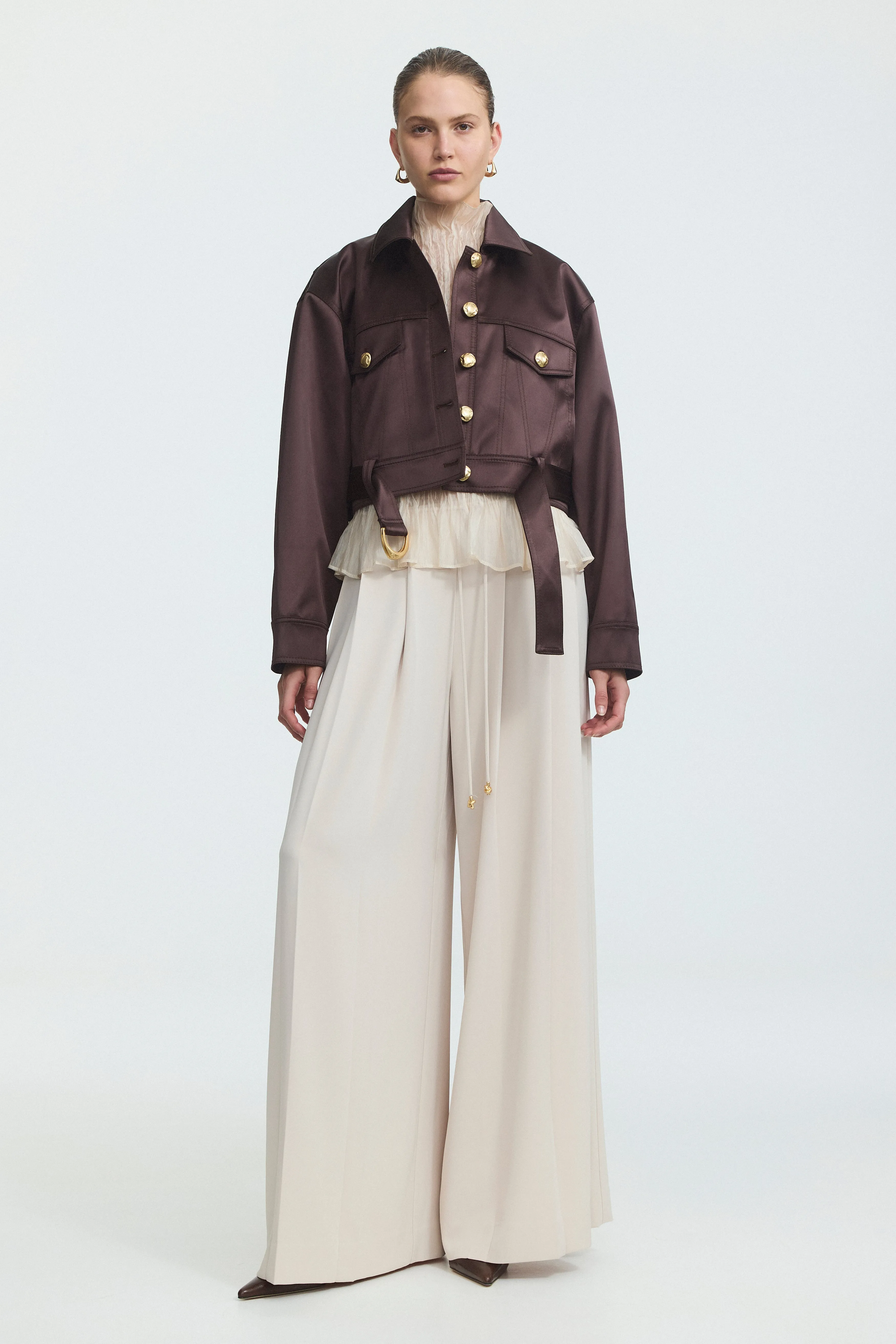 Ardena Satin Jacket sold by Aje