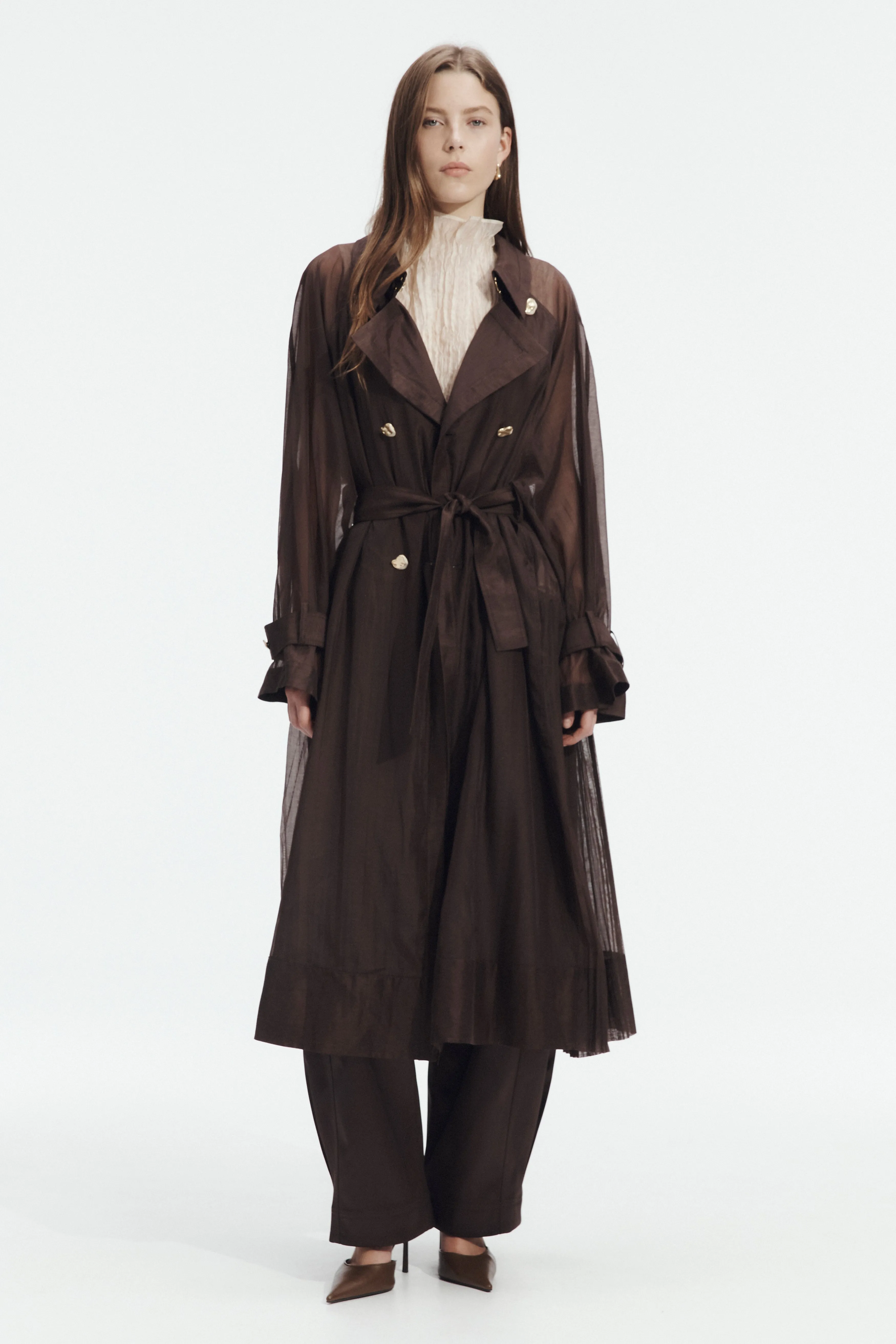 Whisper Trench Coat sold by Aje