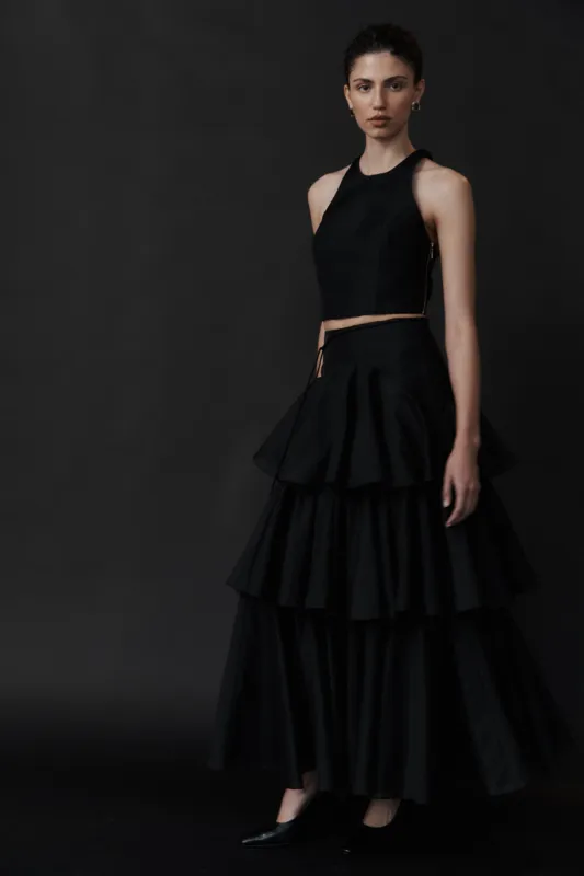 Radiate Pleated Maxi Skirt made by Aje