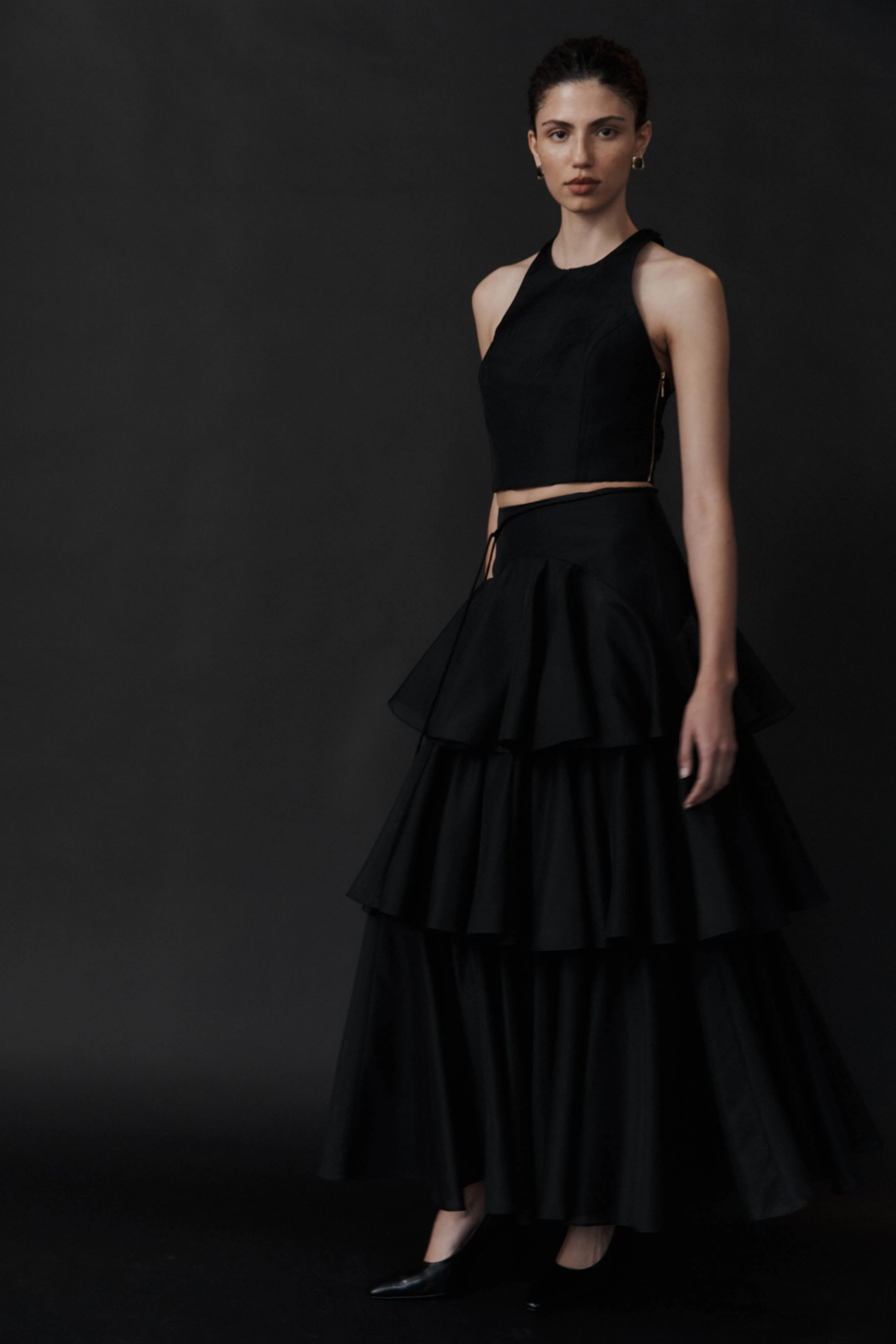 Radiate Pleated Maxi Skirt sold by Aje