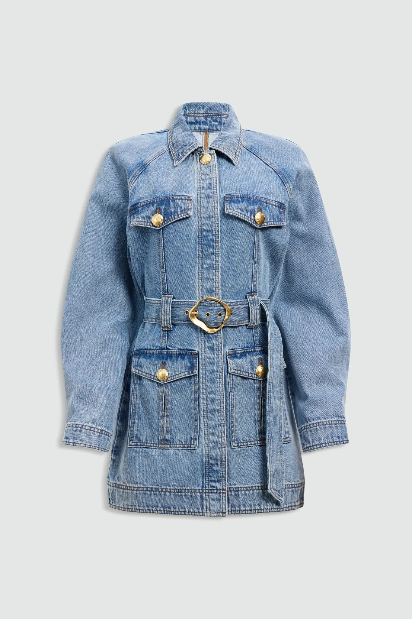 Lyra Denim Mini Dress sold by Aje product image thumbnail 2