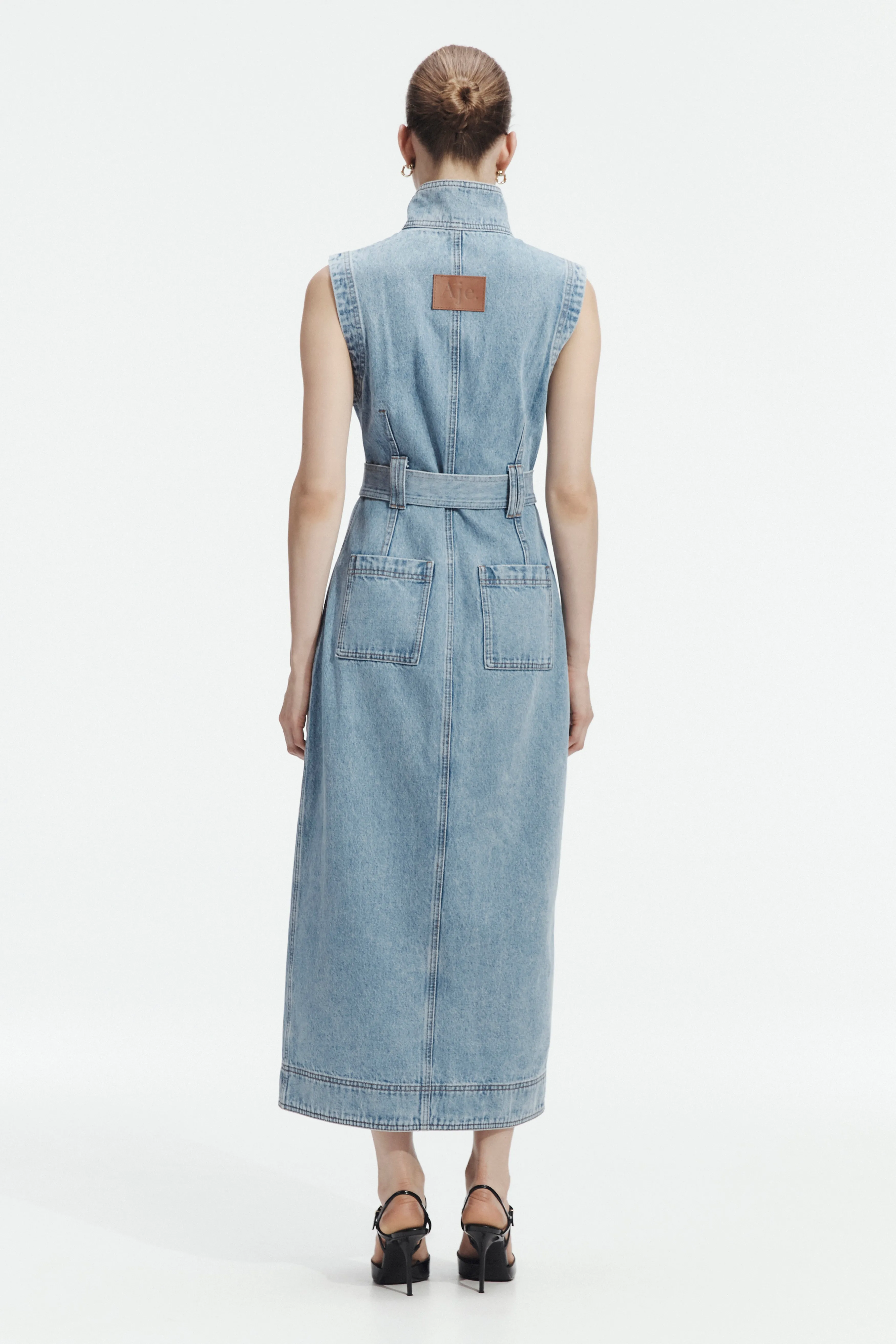 Lyra Denim Midi Dress sold by Aje product image thumbnail 3