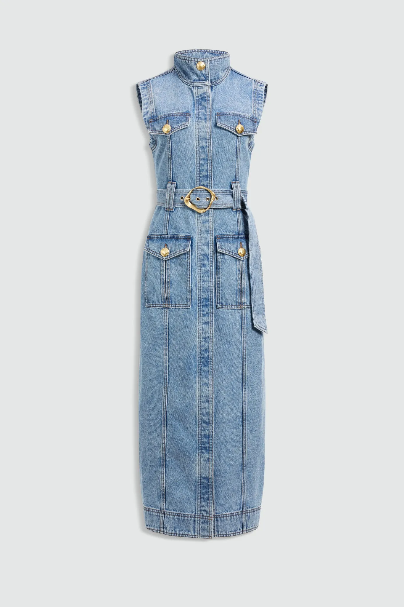 Lyra Denim Midi Dress sold by Aje product image thumbnail 2