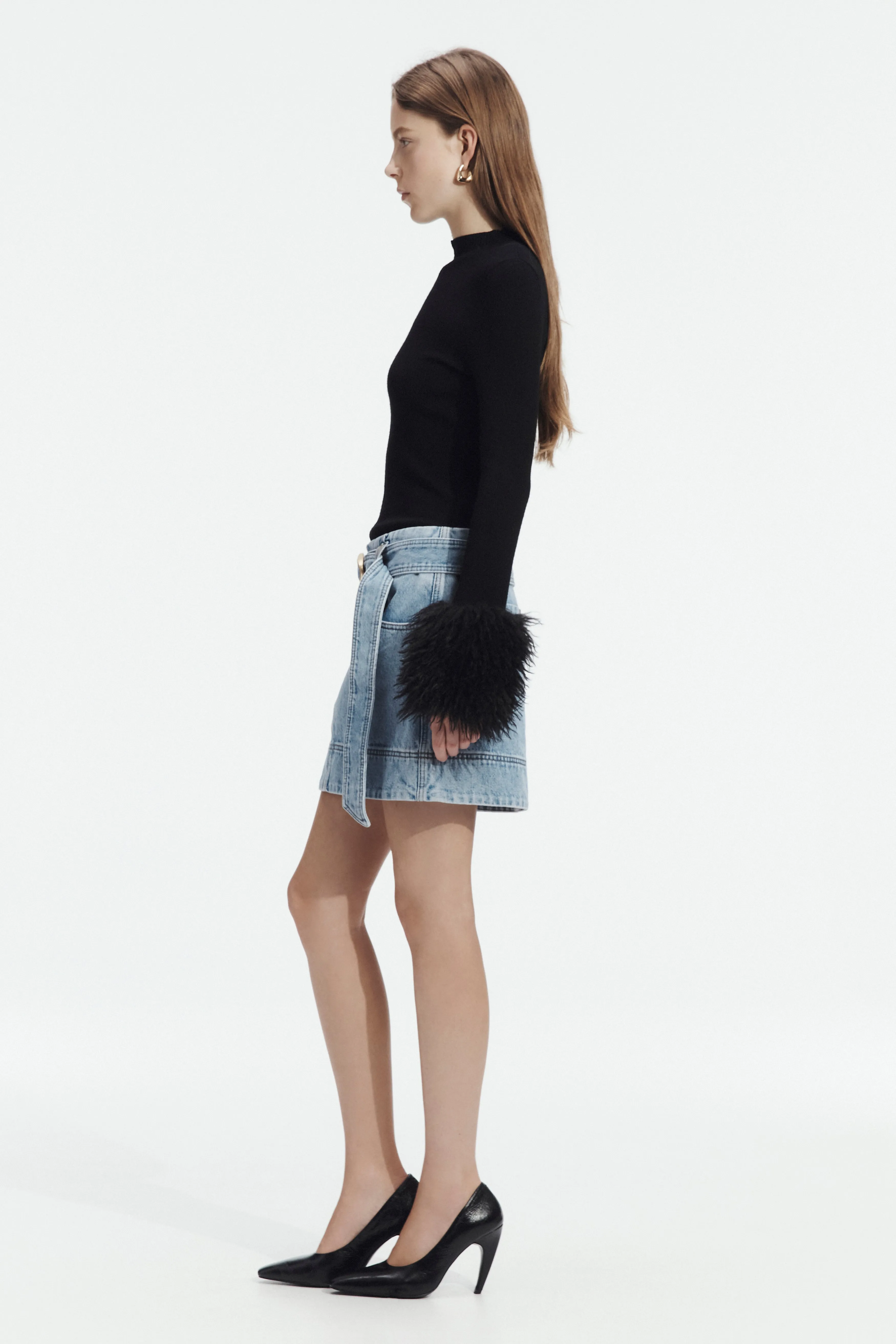Lyra Denim Mini Skirt sold by Aje product image thumbnail 5
