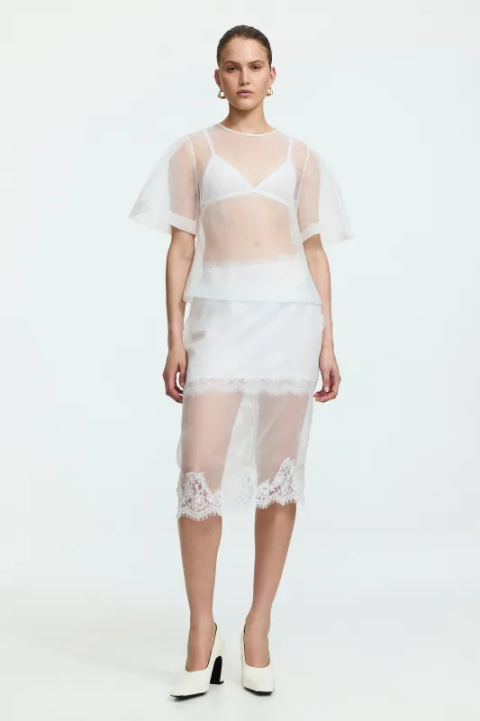 Hush Short Sleeve Top made by Aje