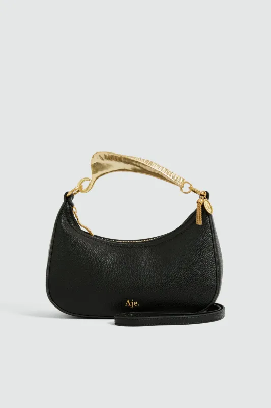 Leaf Texture Top Handle Bag made by Aje