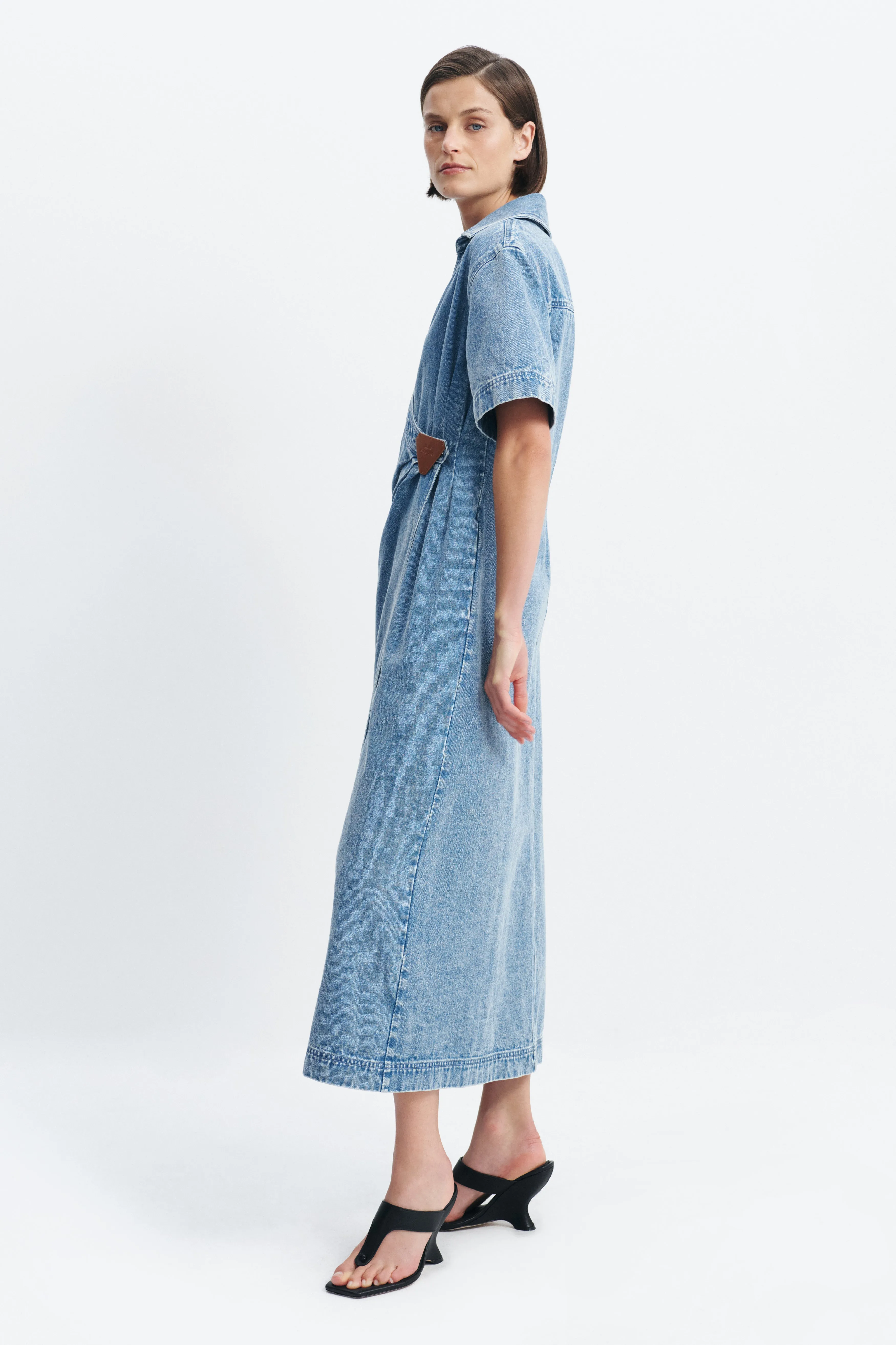Kendall Denim Wrap Midi Dress sold by Aje product image thumbnail 3