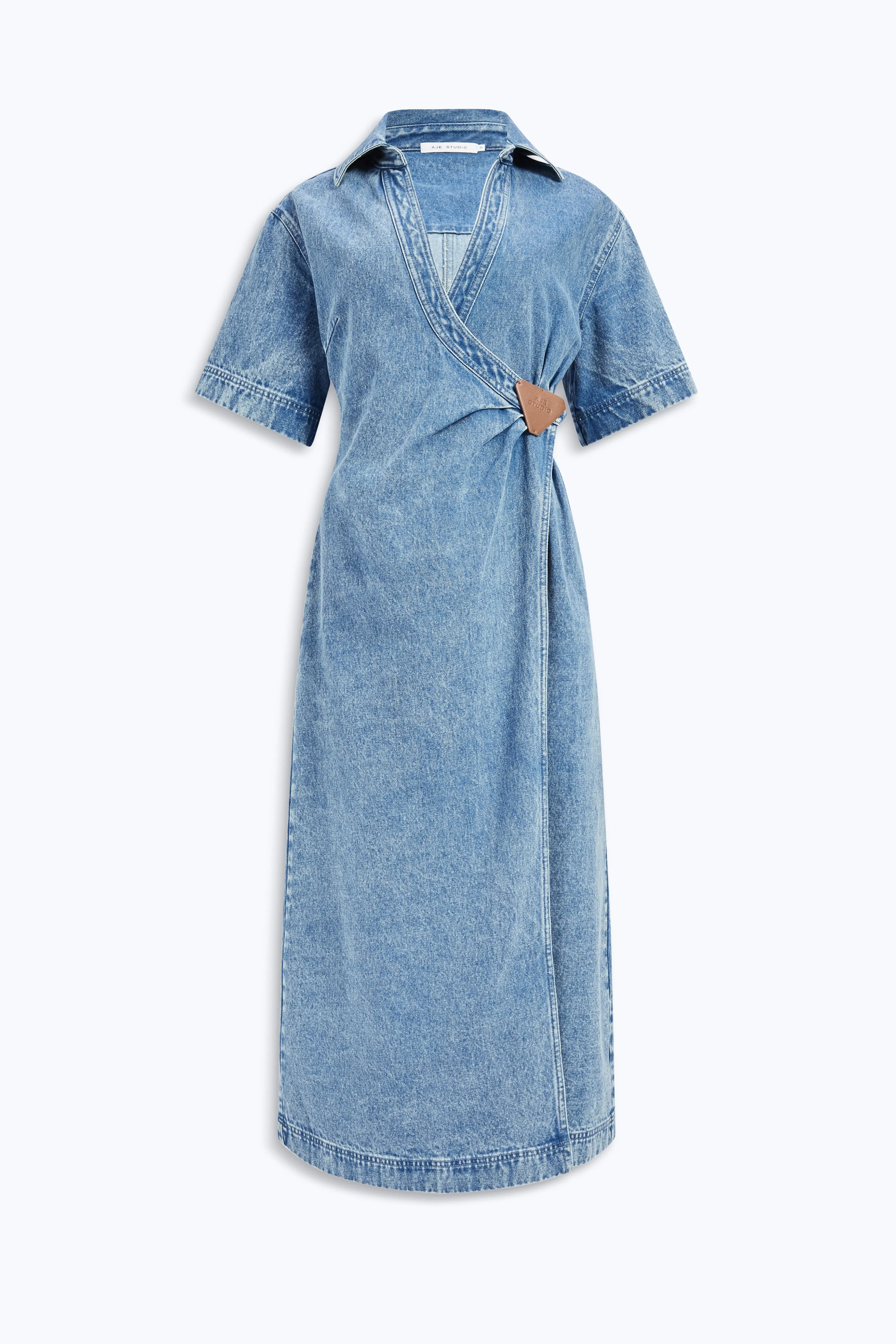 Kendall Denim Wrap Midi Dress sold by Aje product image thumbnail 2