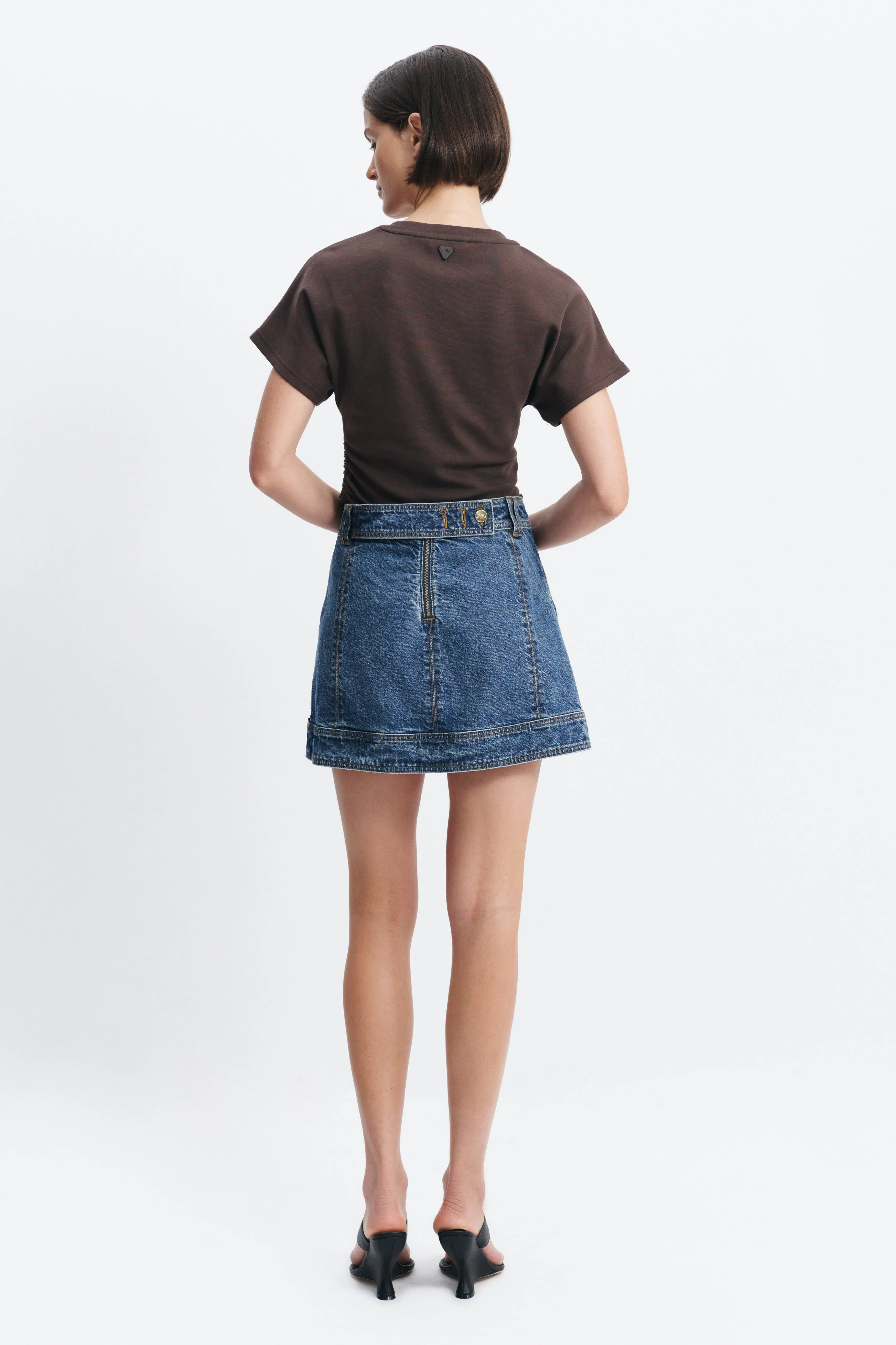 Olivia Denim Mini Skirt sold by Aje product image thumbnail 5