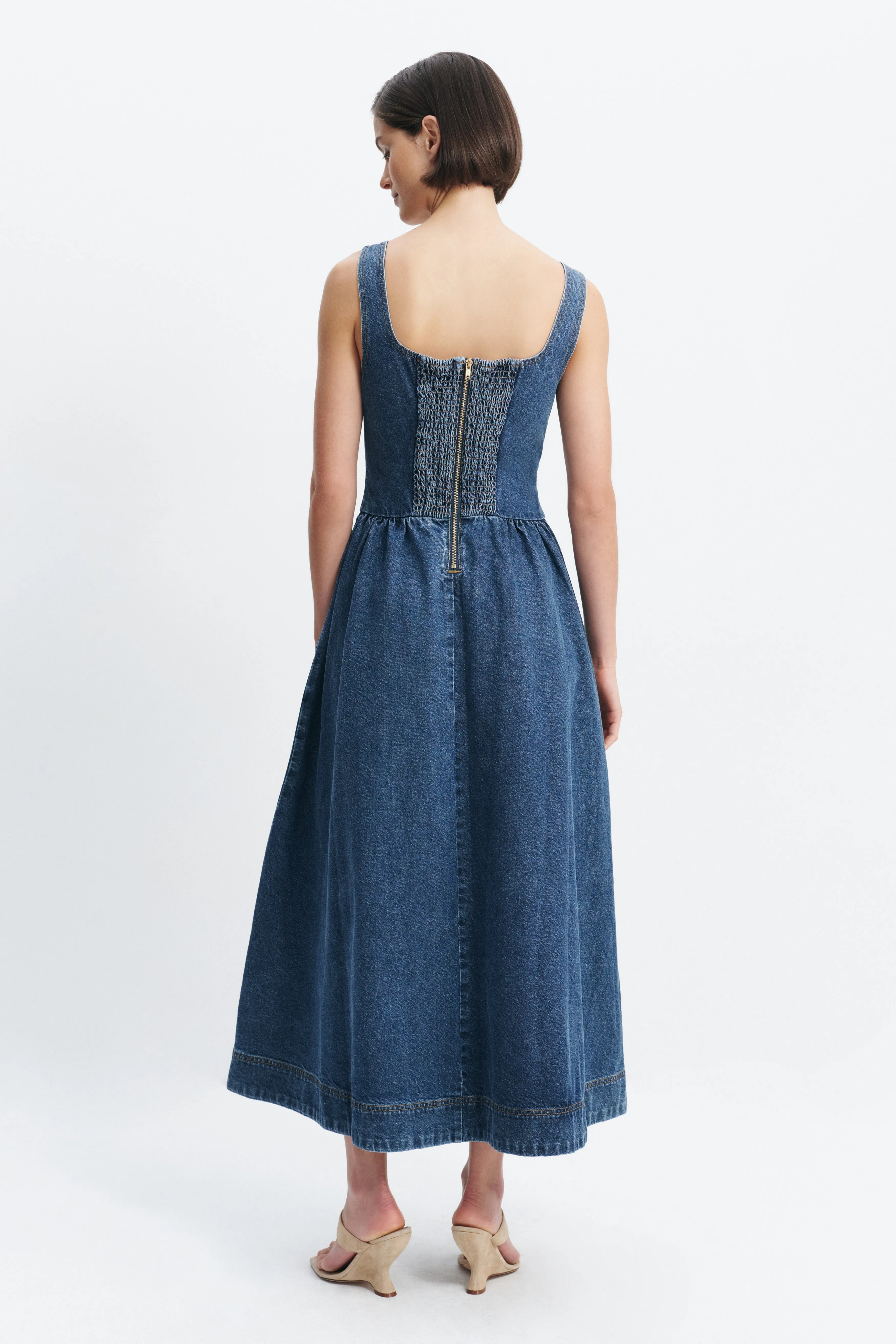 Olivia Denim Maxi Dress sold by Aje product image thumbnail 4