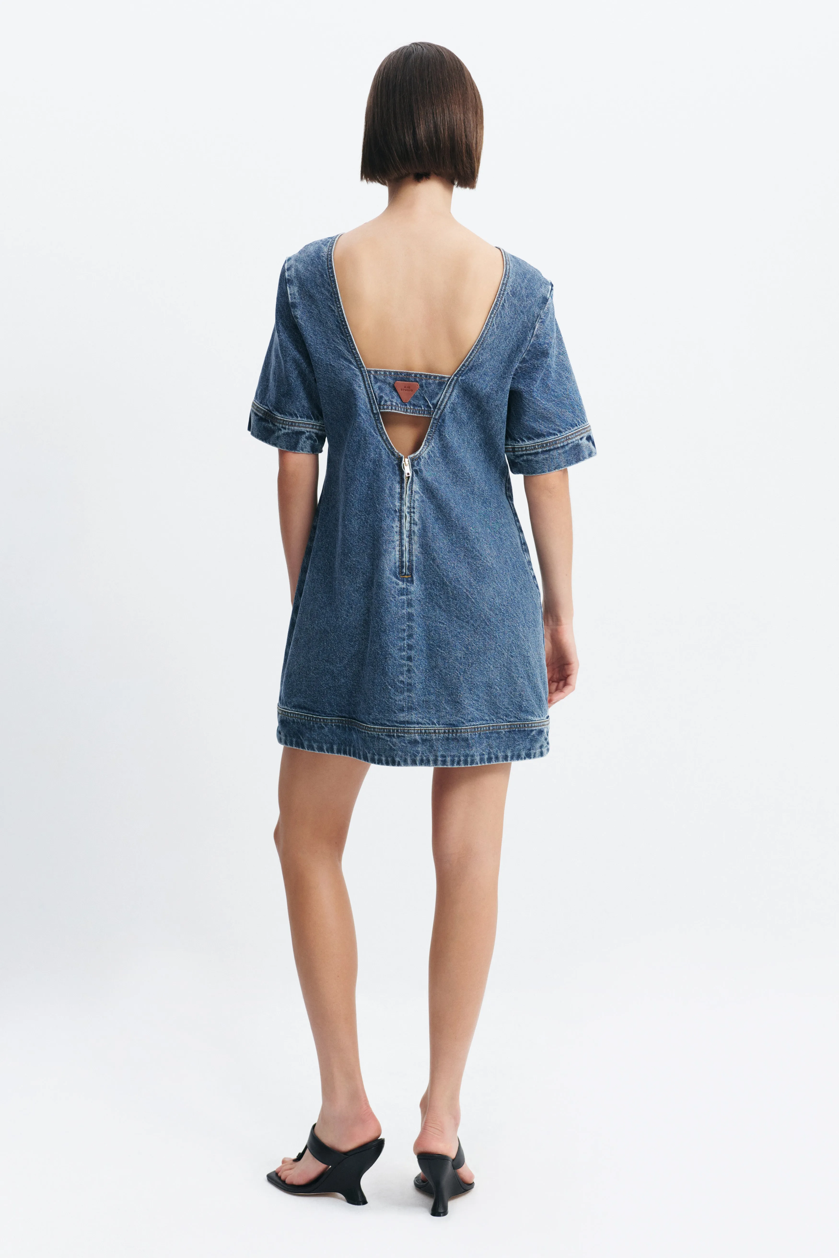 Olivia Denim Mini Dress sold by Aje product image thumbnail 4