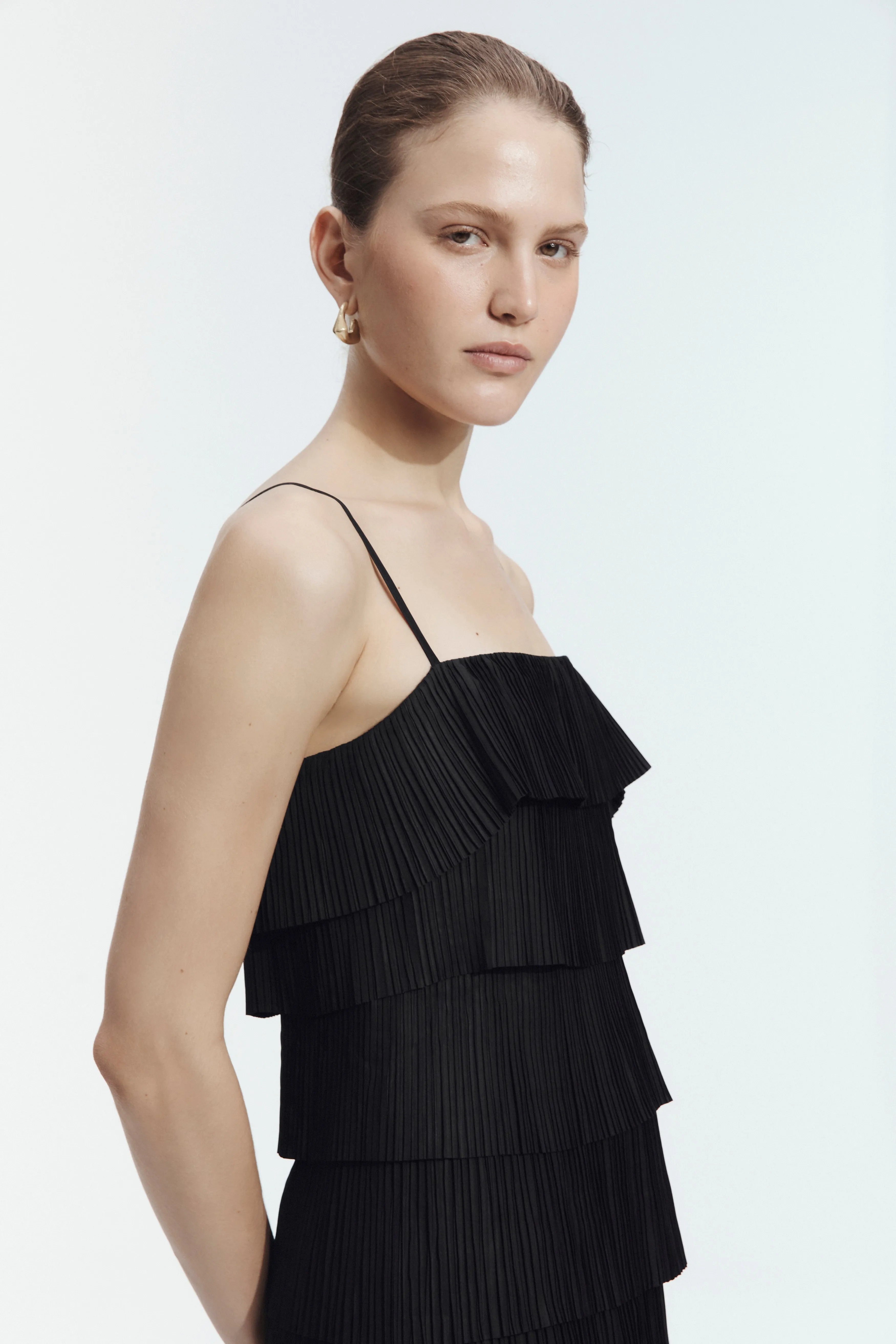 Shade Pleated Midi Dress sold by Aje product image thumbnail 3