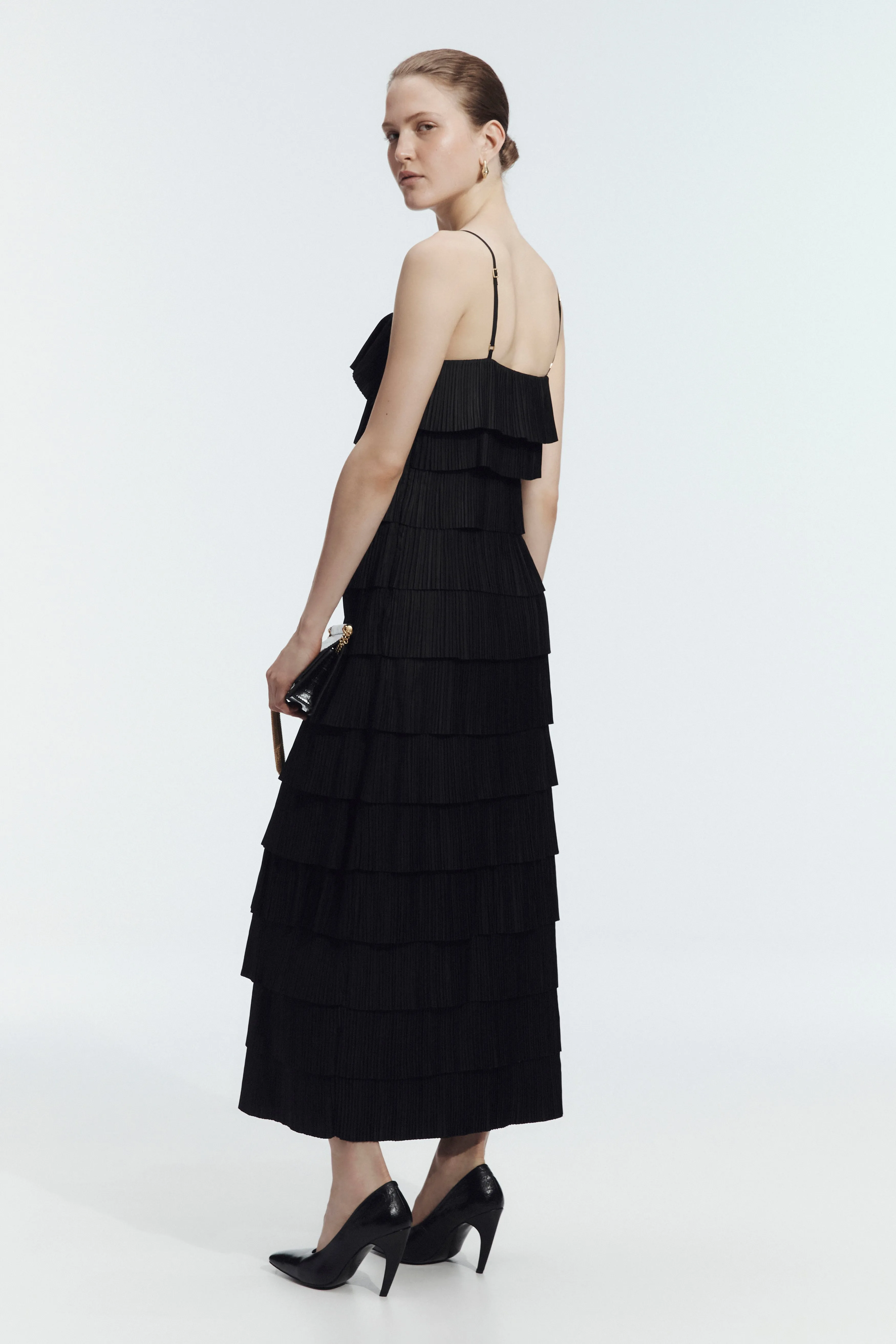 Shade Pleated Midi Dress sold by Aje product image thumbnail 5