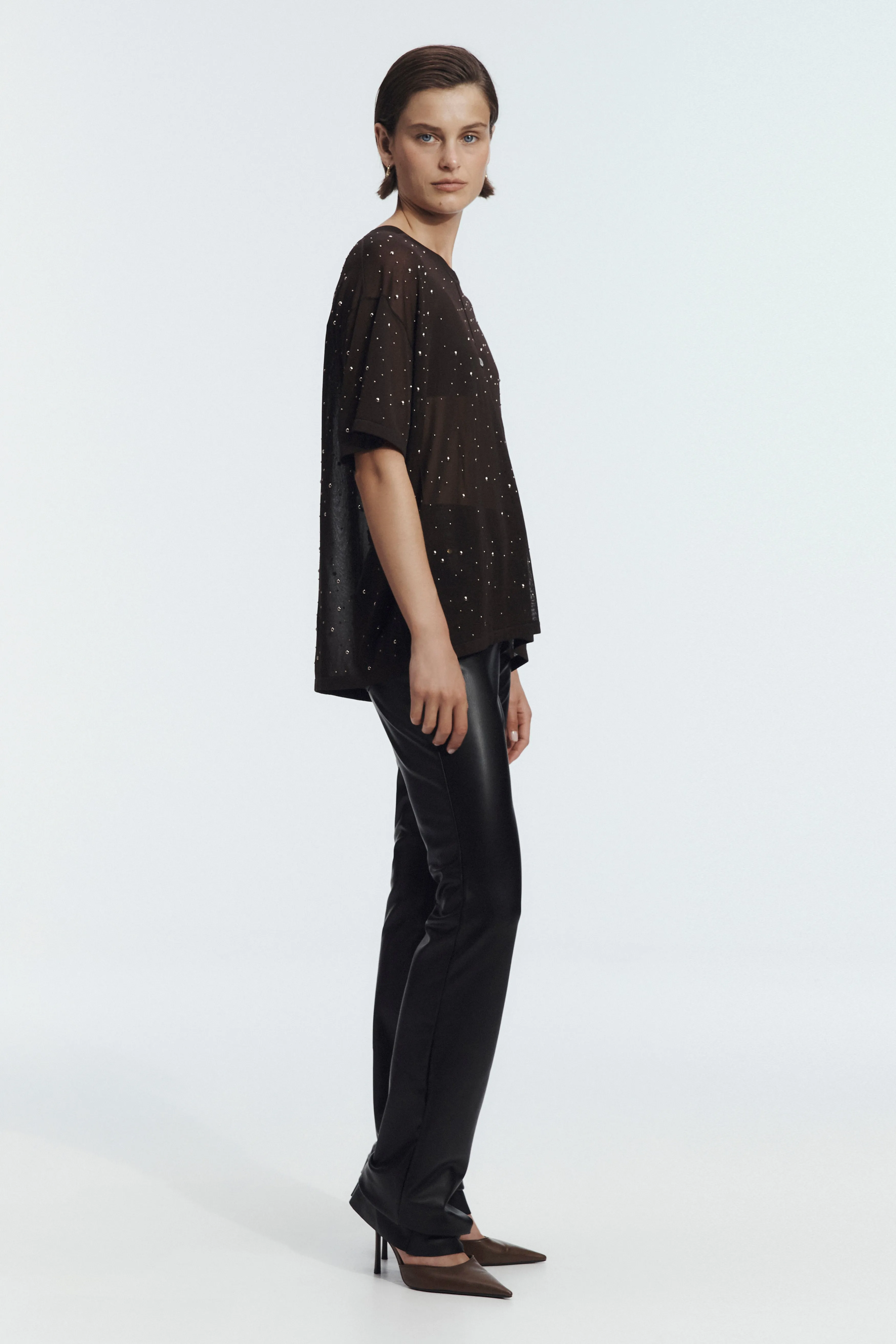 Twila Embellished Knit Tee sold by Aje product image thumbnail 5