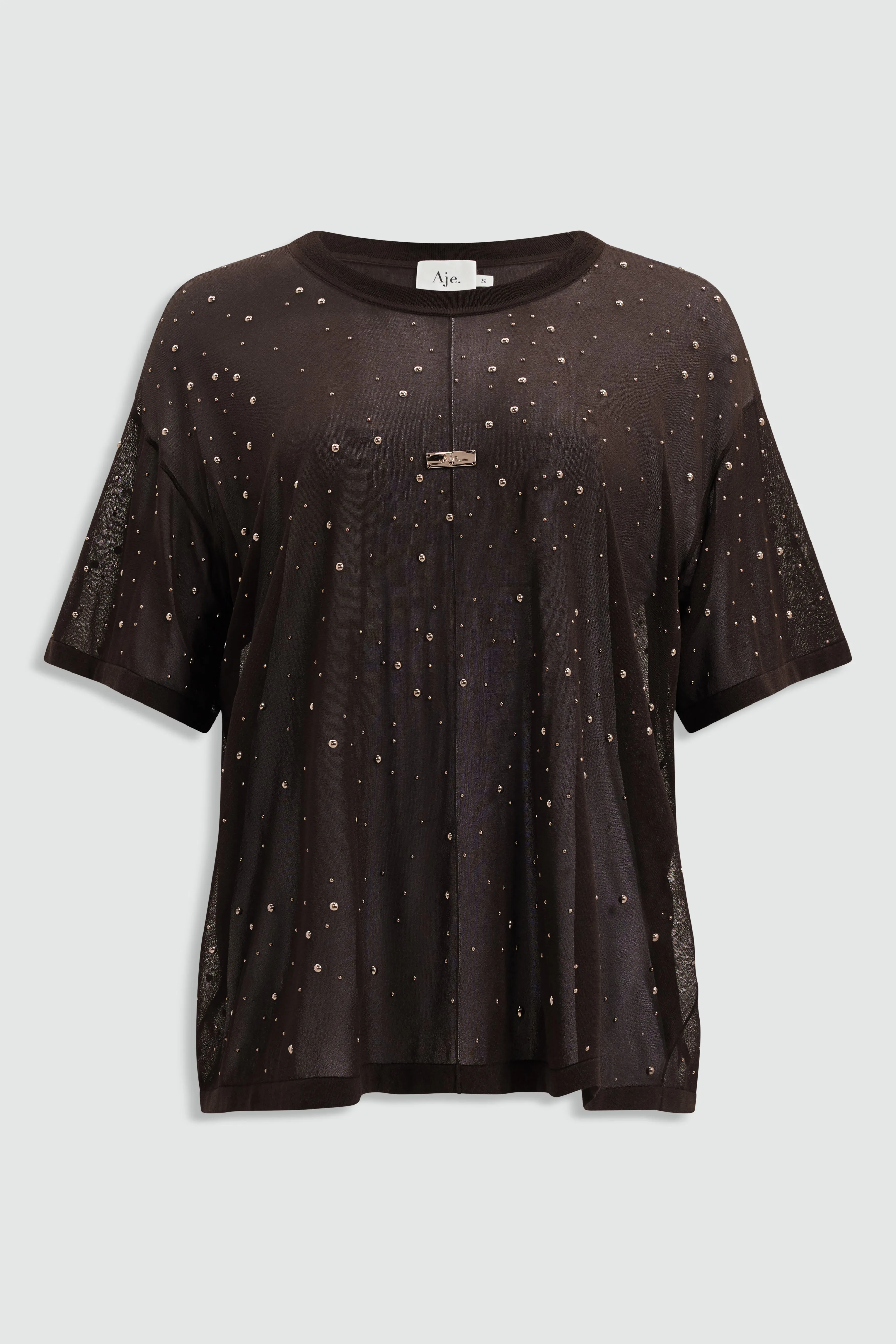 Twila Embellished Knit Tee sold by Aje product image thumbnail 2