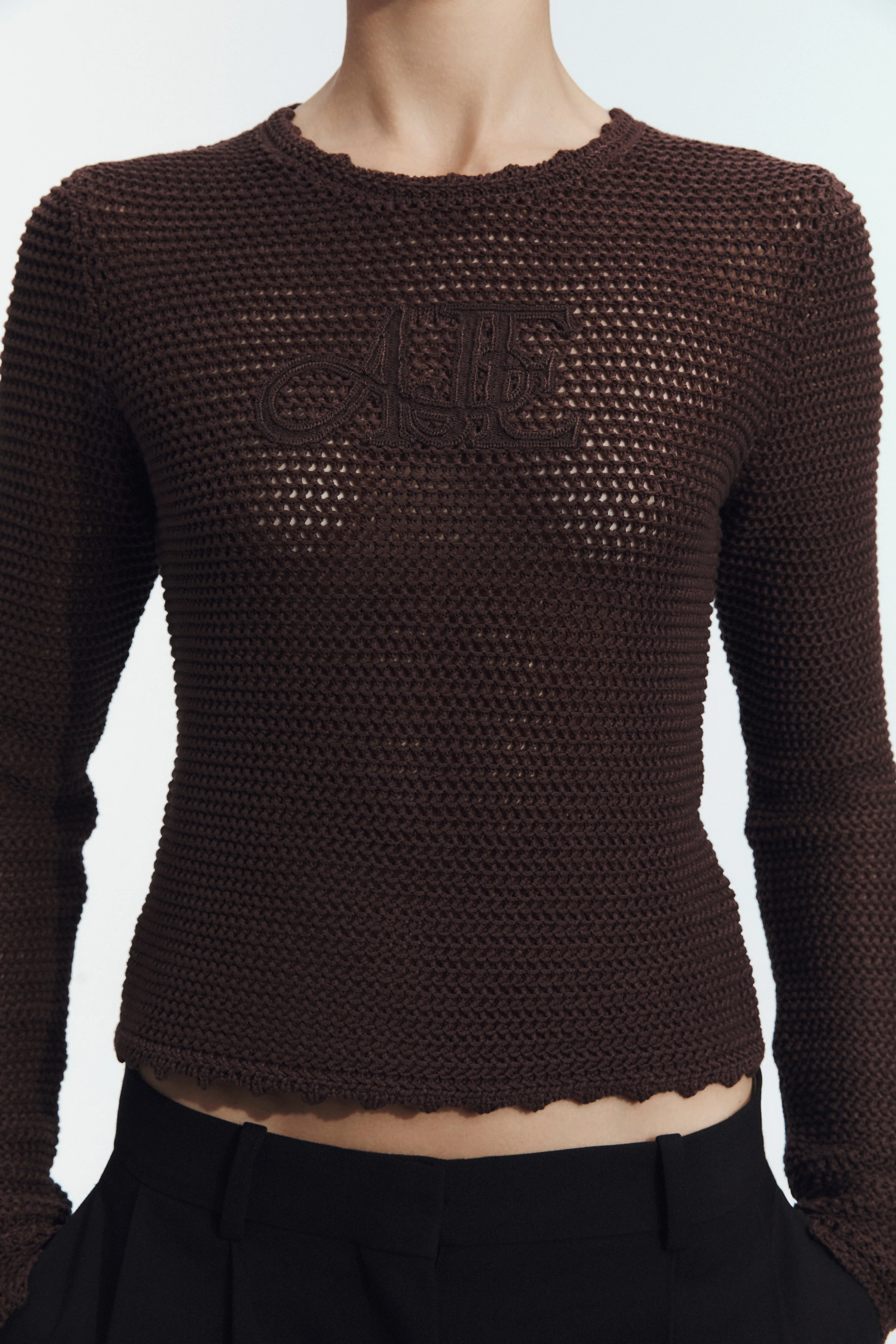Uma Long Sleeve Knit Tee sold by Aje product image thumbnail 4