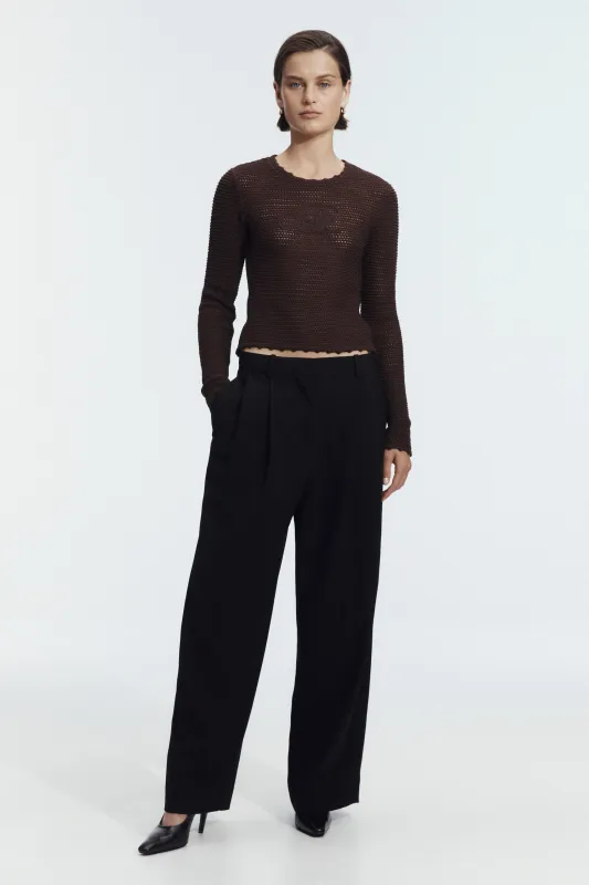 Uma Long Sleeve Knit Tee made by Aje