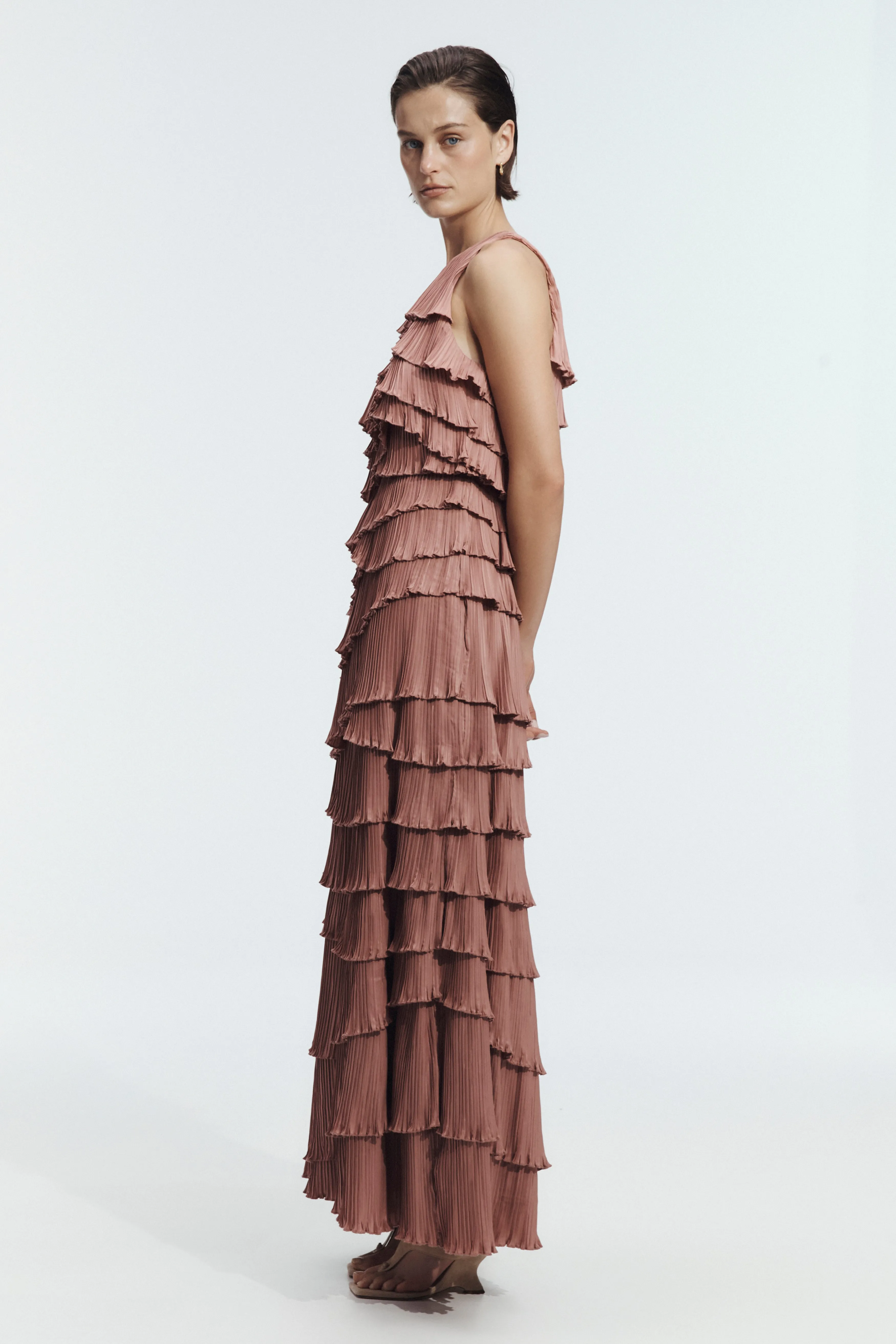 Dew Pleated Maxi Dress sold by Aje product image thumbnail 5