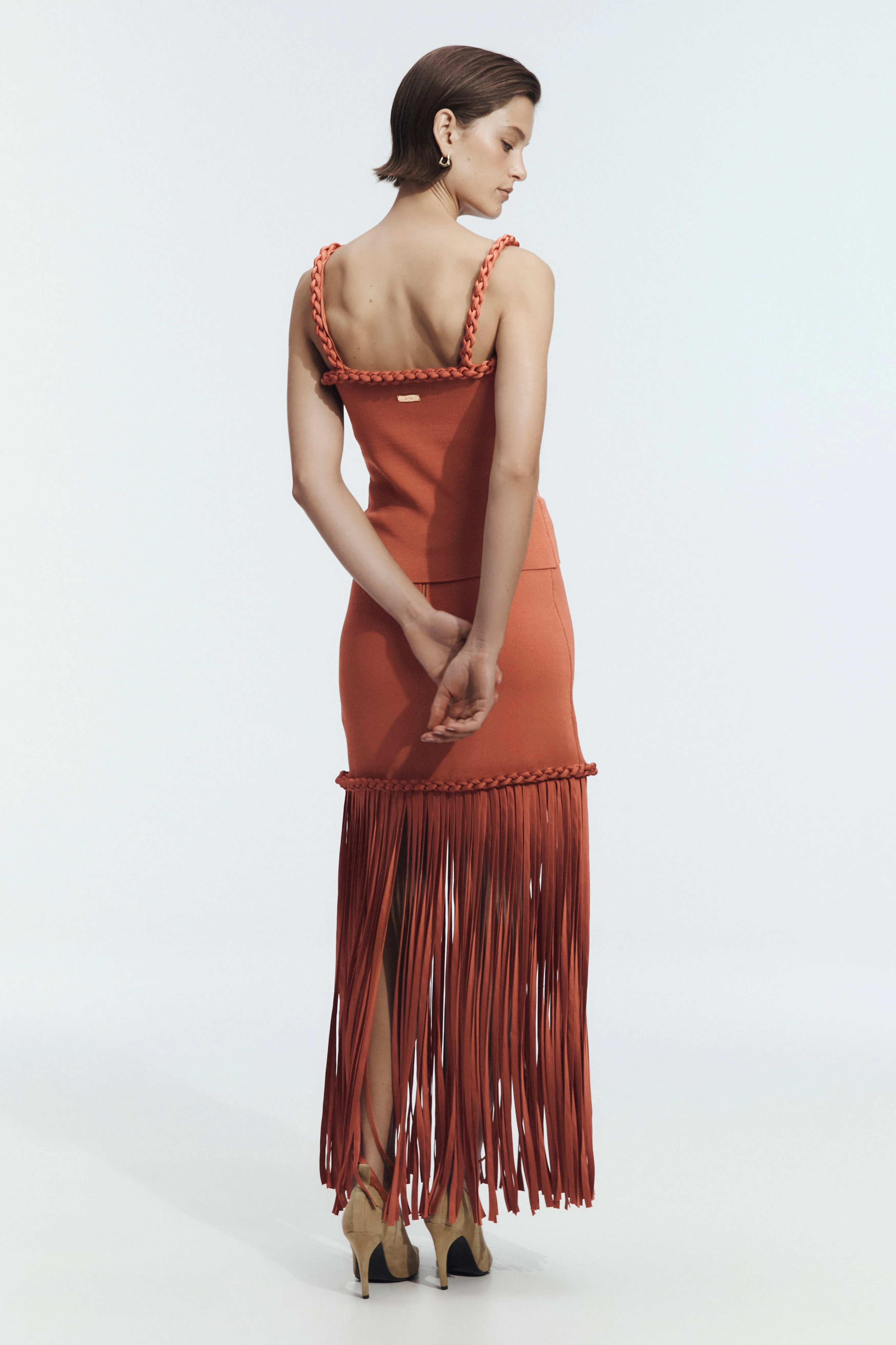 Ribiona Knit Midi Skirt sold by Aje product image thumbnail 4