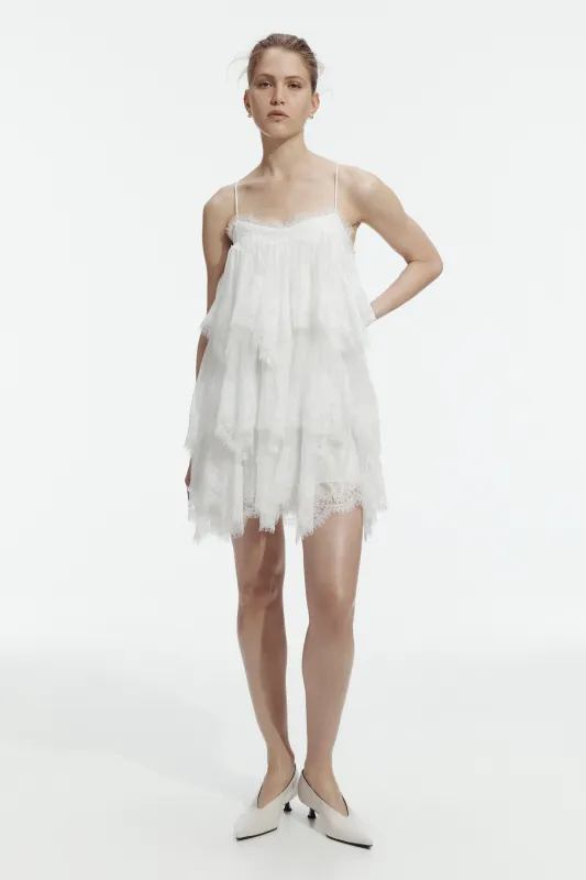 Ophelia Lace Mini Dress made by Aje