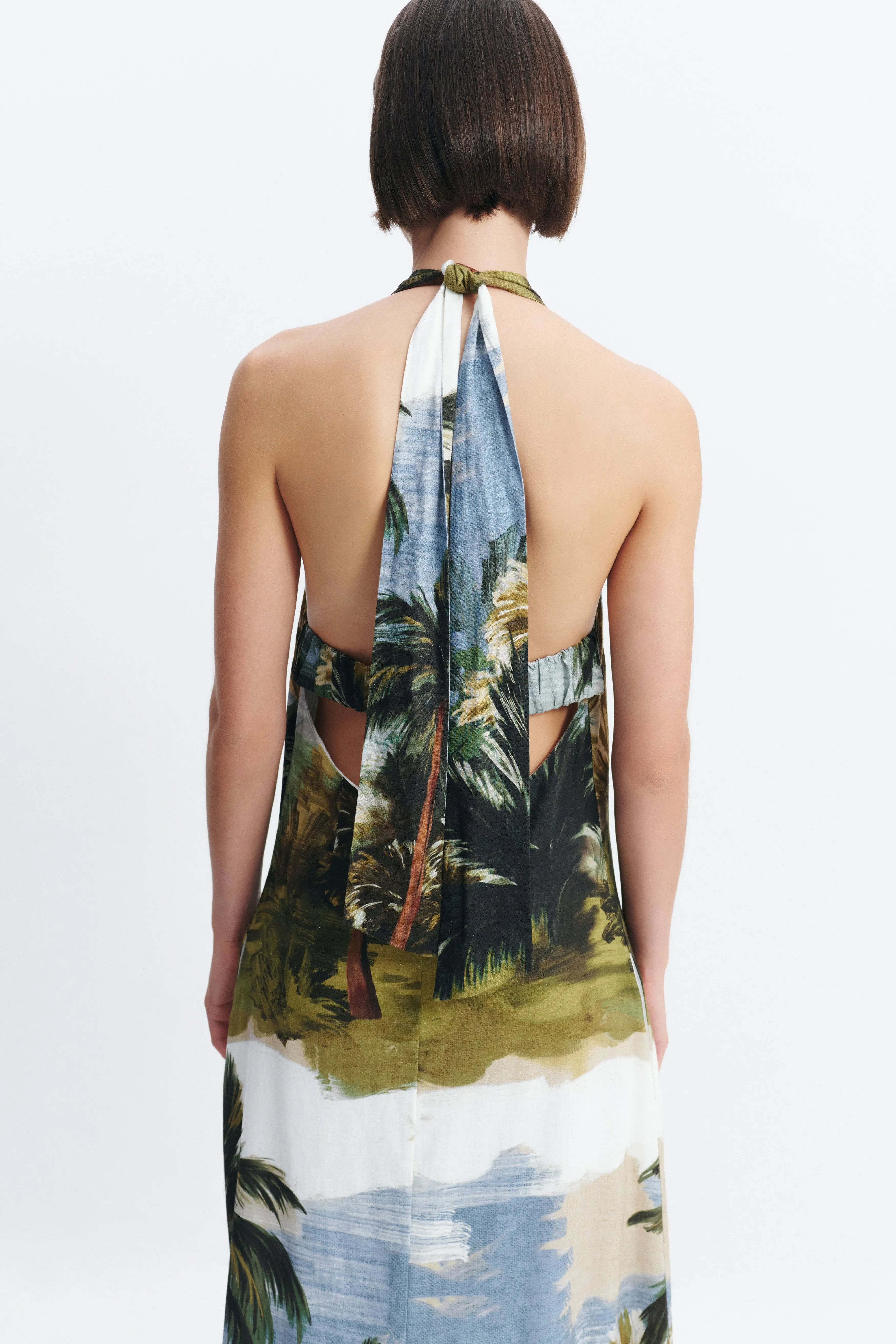 Coastal Border Halter Dress sold by Aje product image thumbnail 3