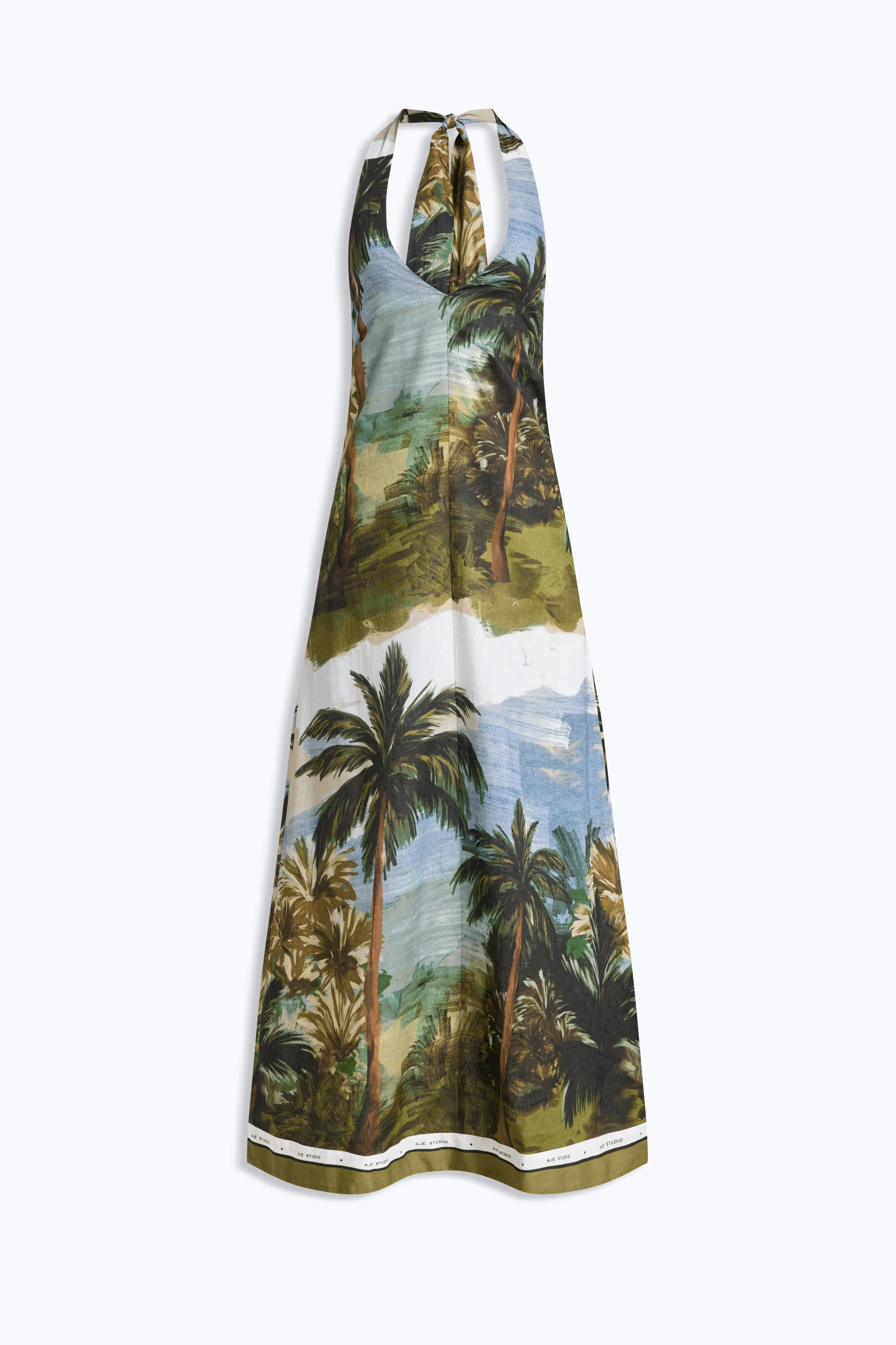 Coastal Border Halter Dress sold by Aje product image thumbnail 2