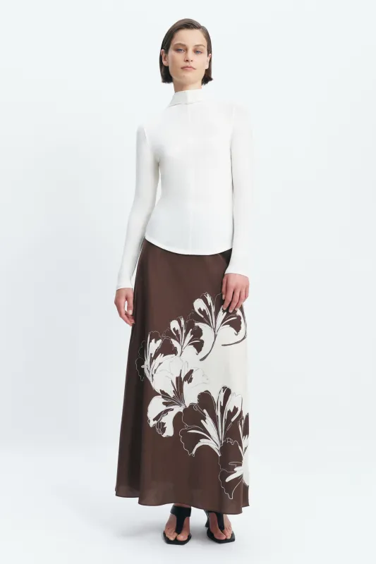 Aella Mock Neck Ls Top made by Aje