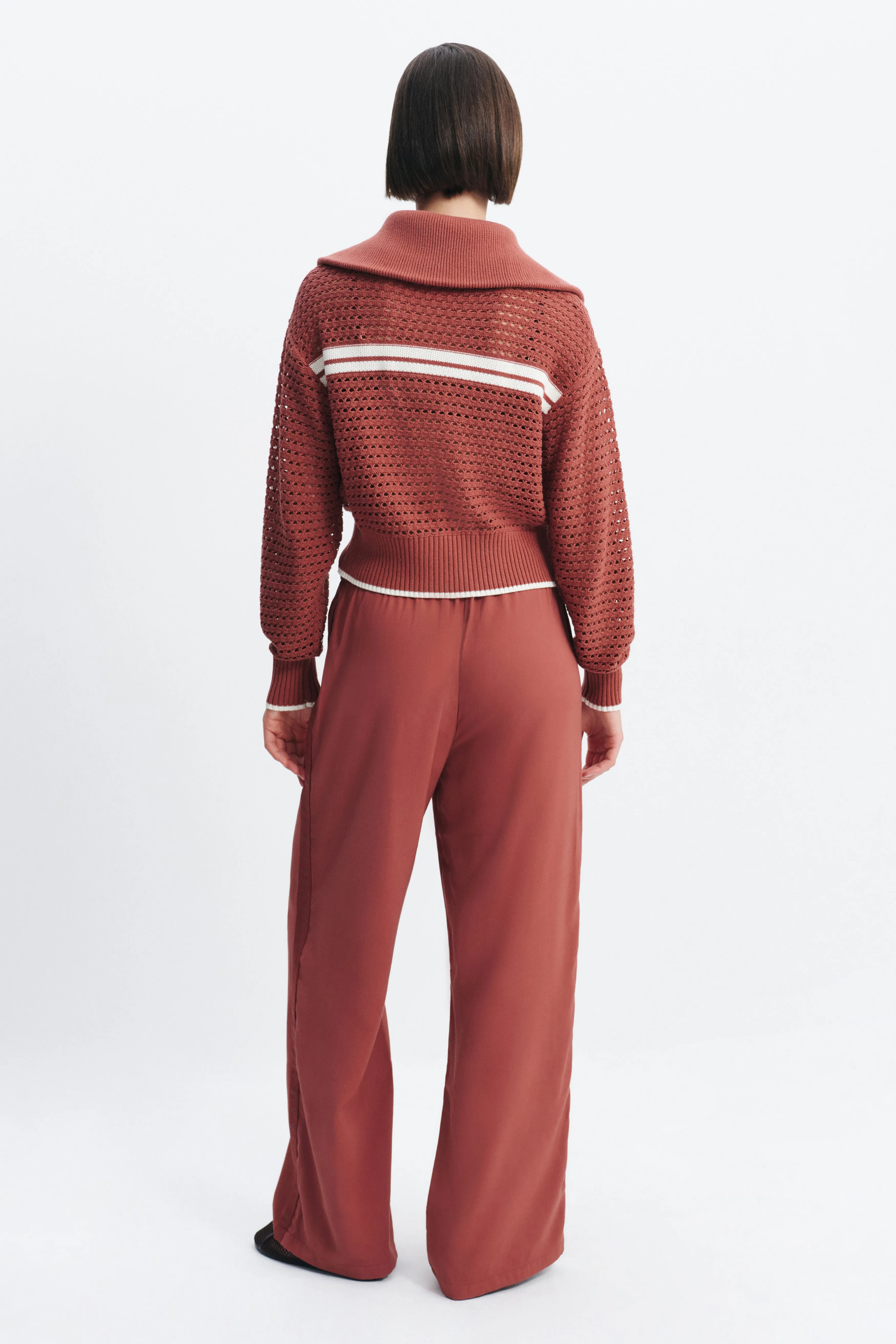 Contrast Open Knit Jacket sold by Aje product image thumbnail 4